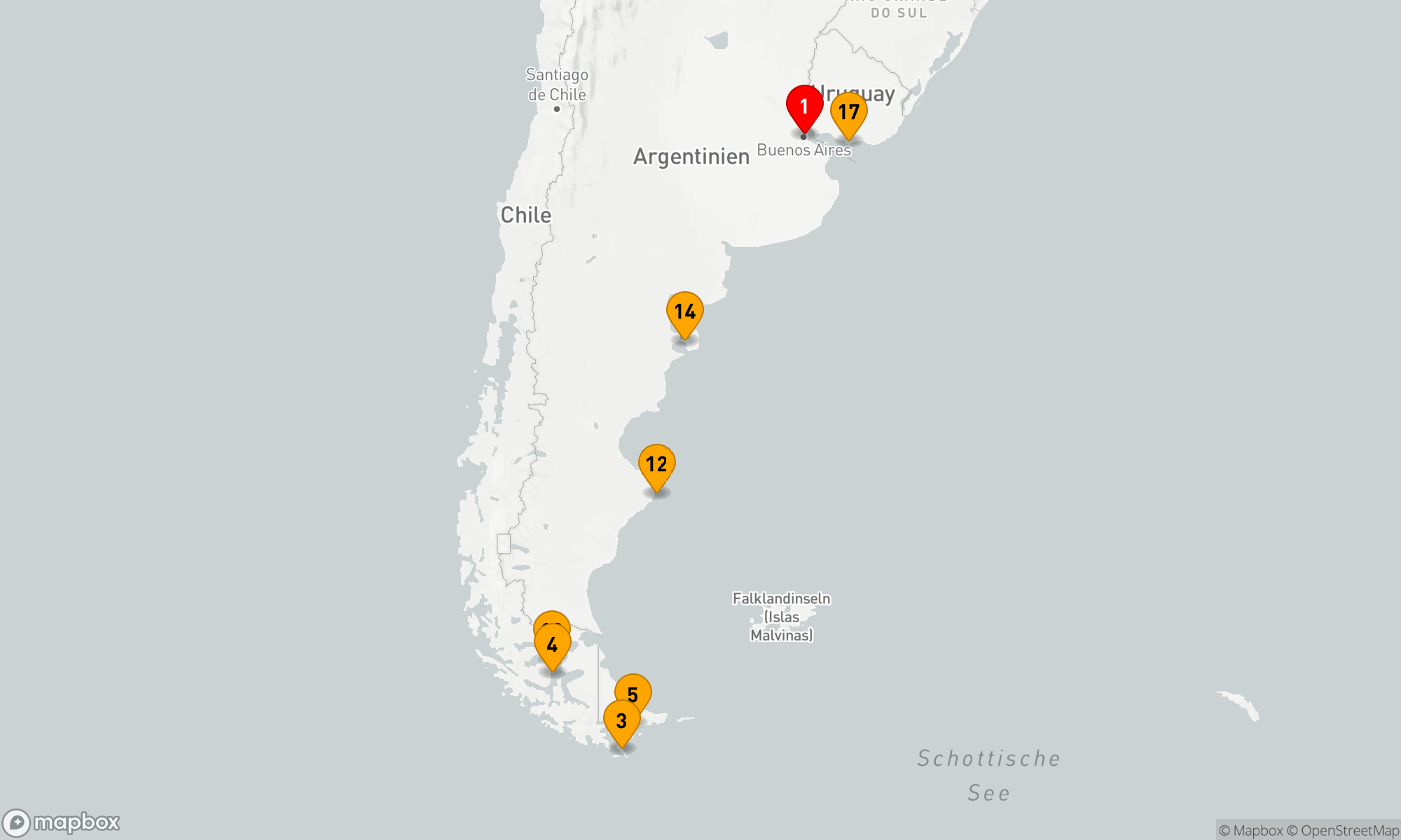 Route 17 Nächte - Fjorde und Gletscher in Südchile und Patagonien