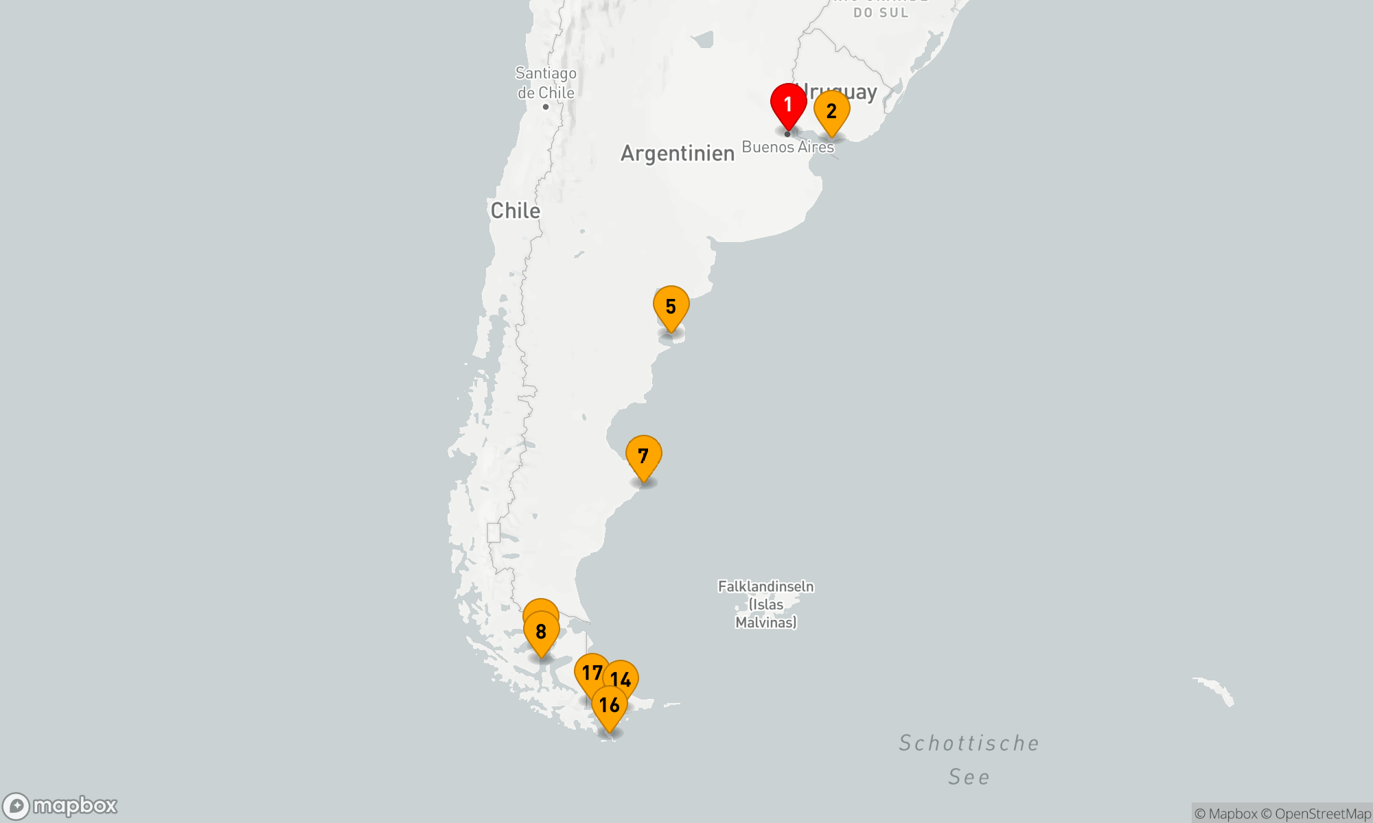 Route 16 Nächte - Patagonien & die chilenischen Fjorde