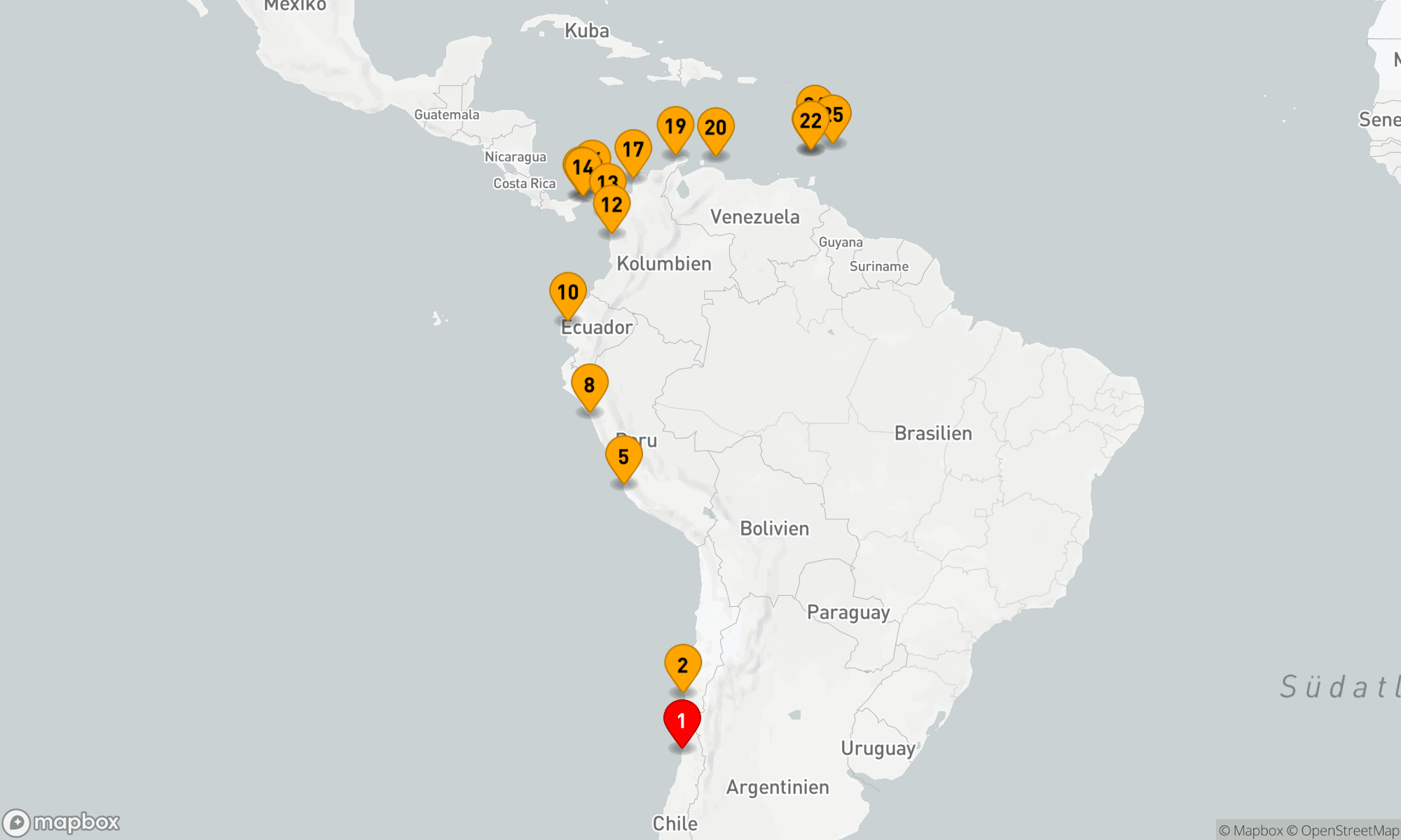 Route 24 Nächte - Ultimatives Südamerika in die Karibik durch den Panamakanal