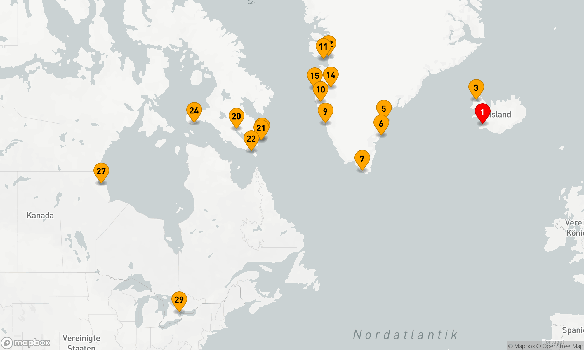 Route 28 Nächte - Ultimatives Island nach Kanada: Wildtiere & Gletscher