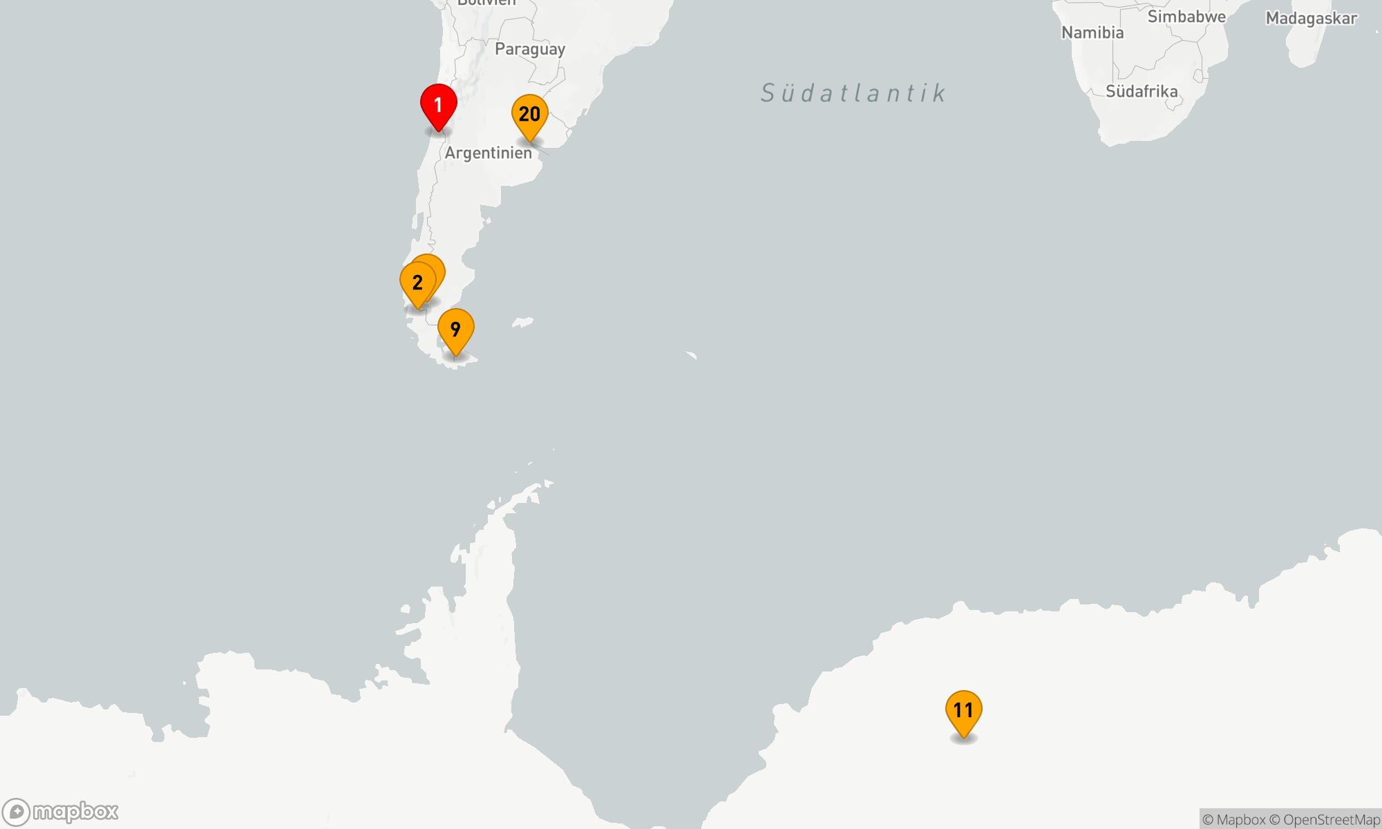 Route 19 Nächte - Wunder von Patagonien und der Antarktis - Kreuzfahrt & Landreise