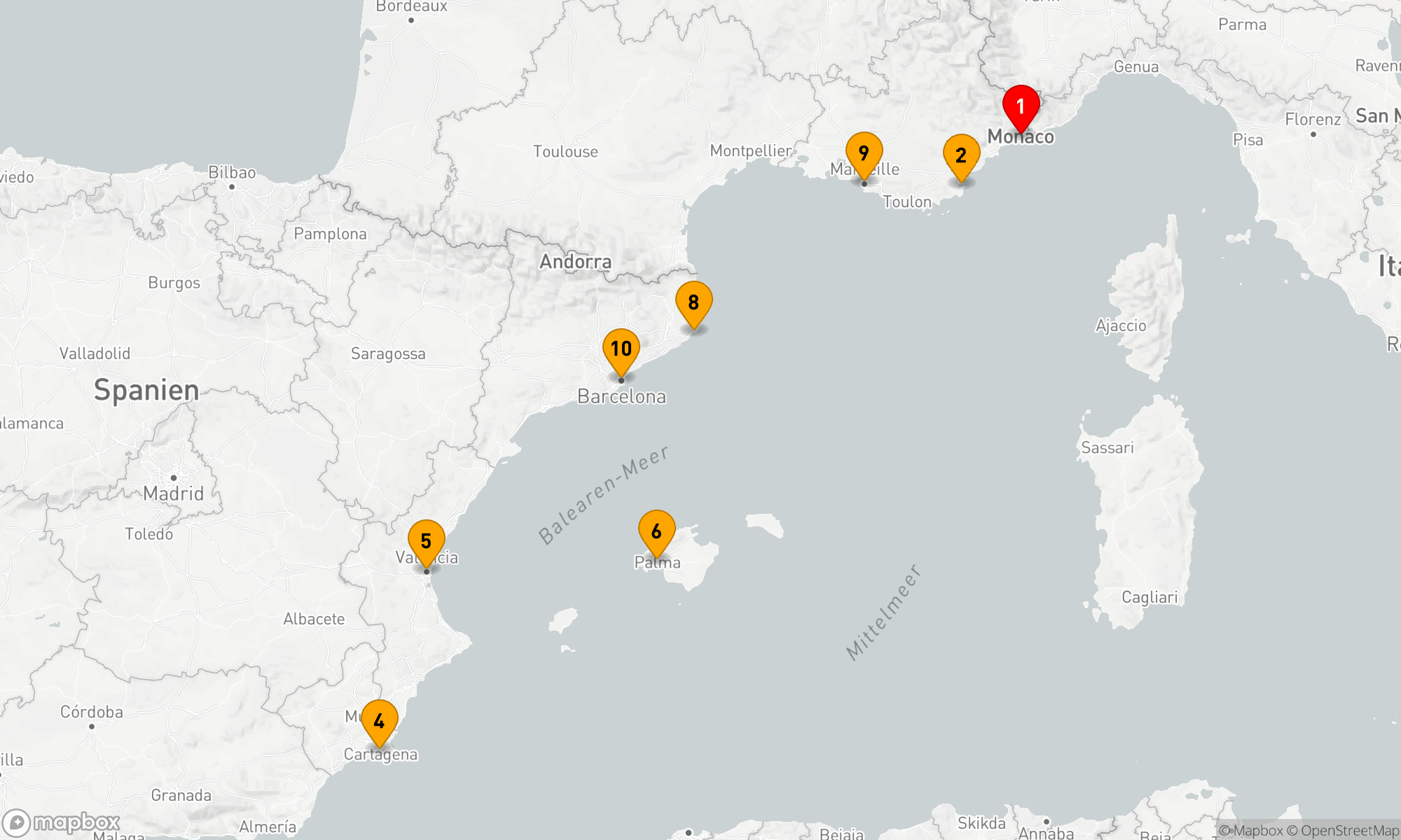 Route 9 Nächte - Mediterrane Juwelenkreuzfahrt