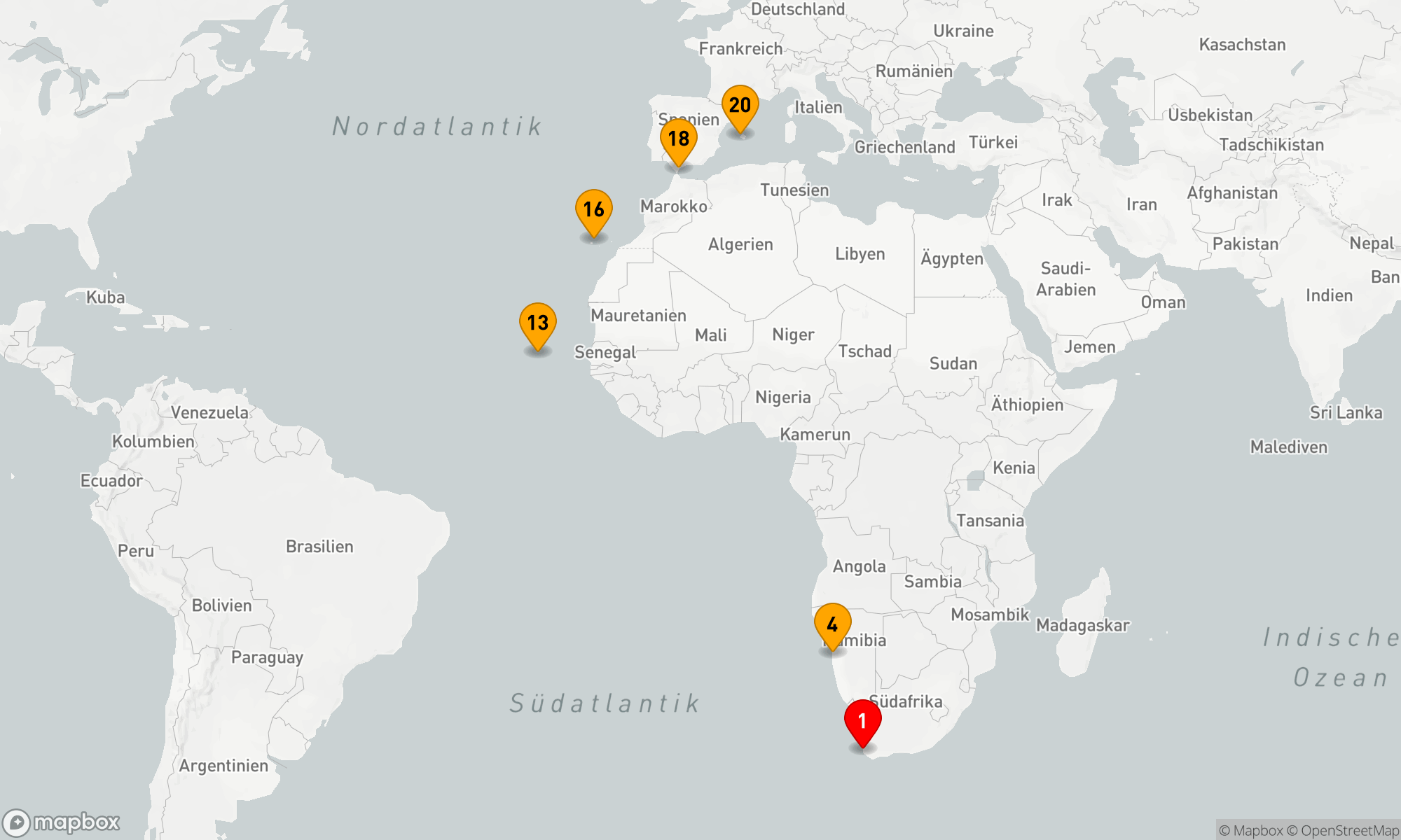 Route 19 Nächte - Transozean