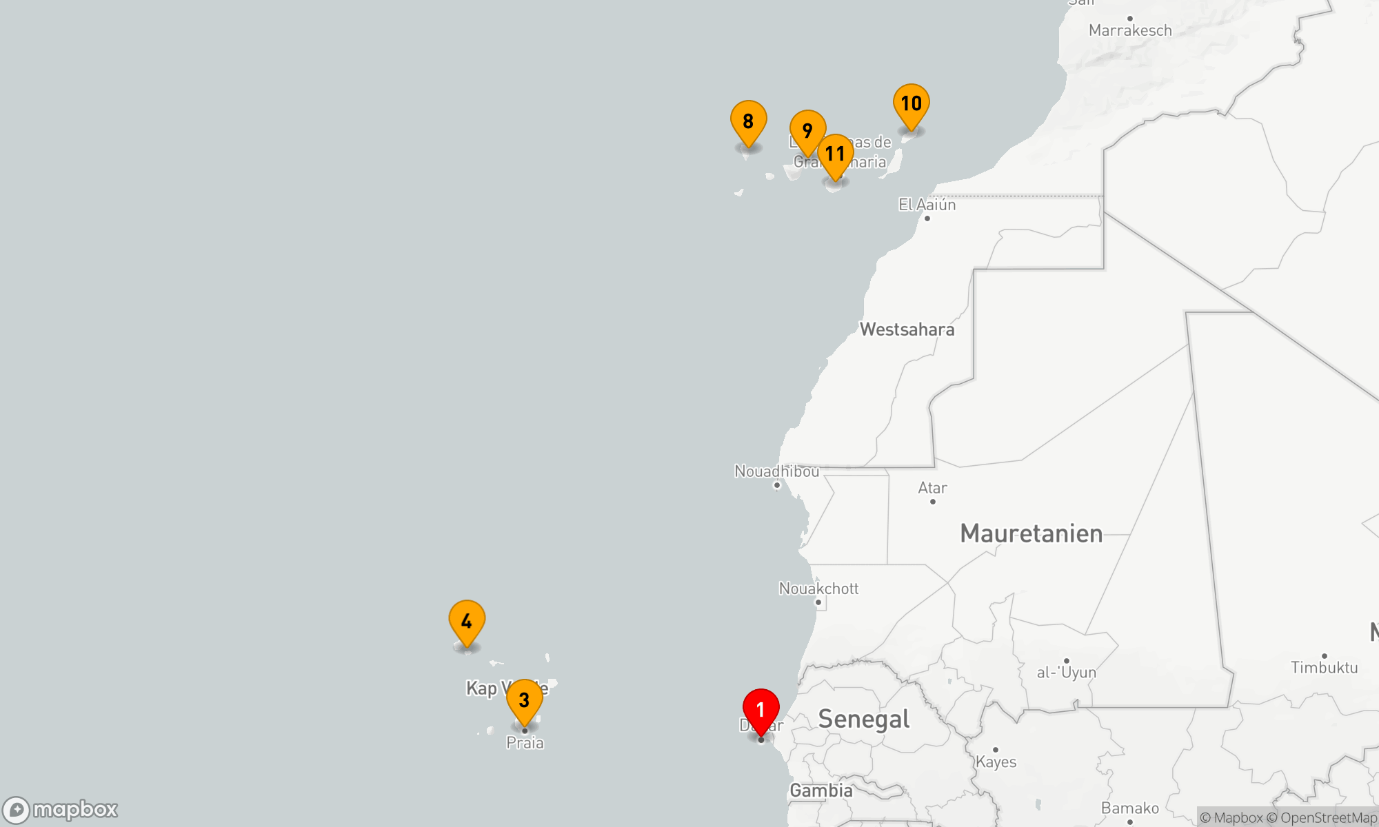 Route 10 Nächte - Zwischen Vulkanen und Ozean,  von den Kapverden bis zu den Kanaren
