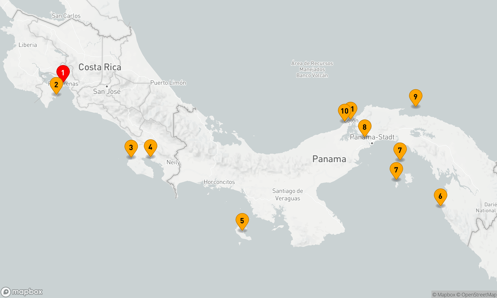 Route 10 Nächte - Geheimnisse Mittelamerikas