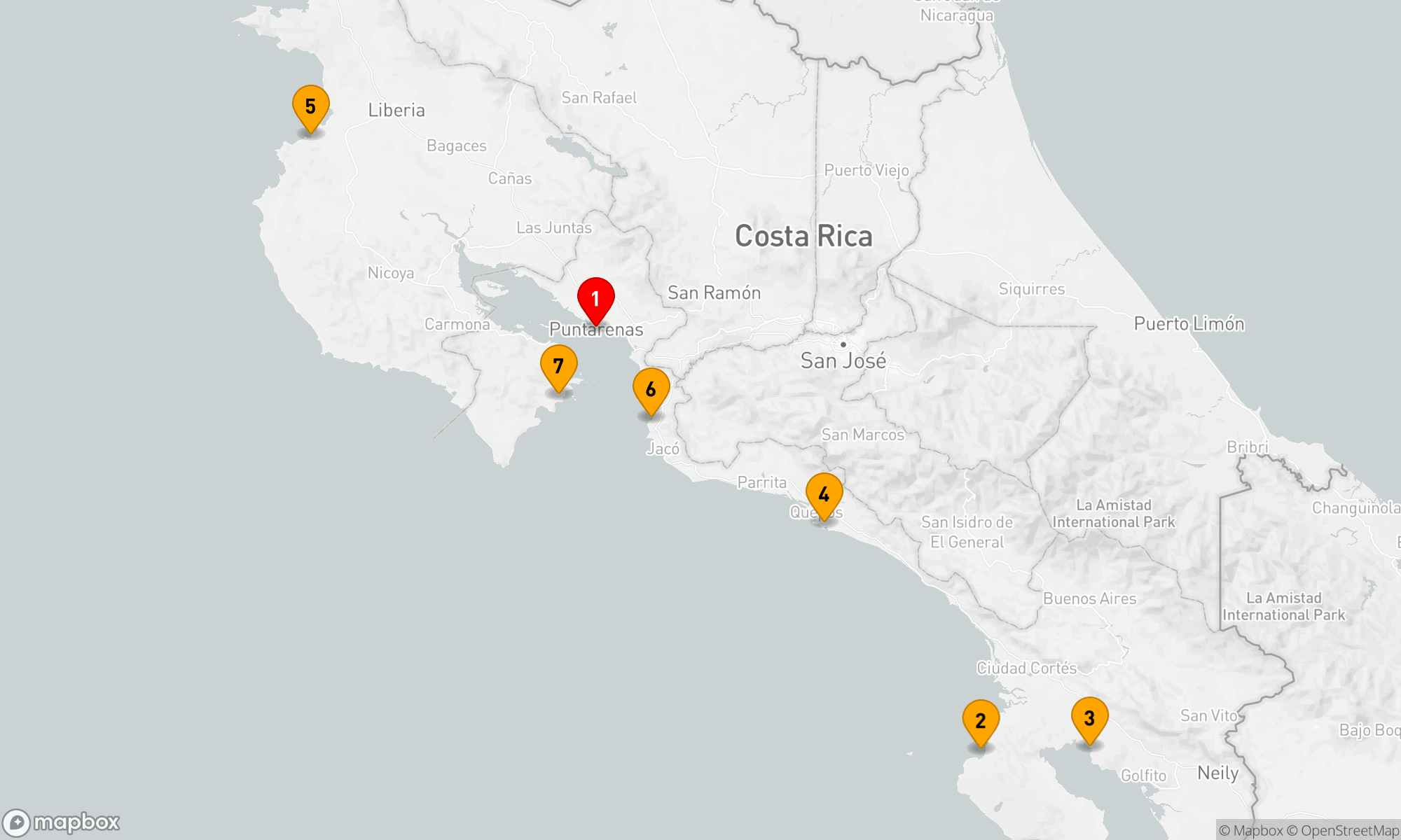 Route 7 Nächte - Die Pazifikküste von Costa Rica