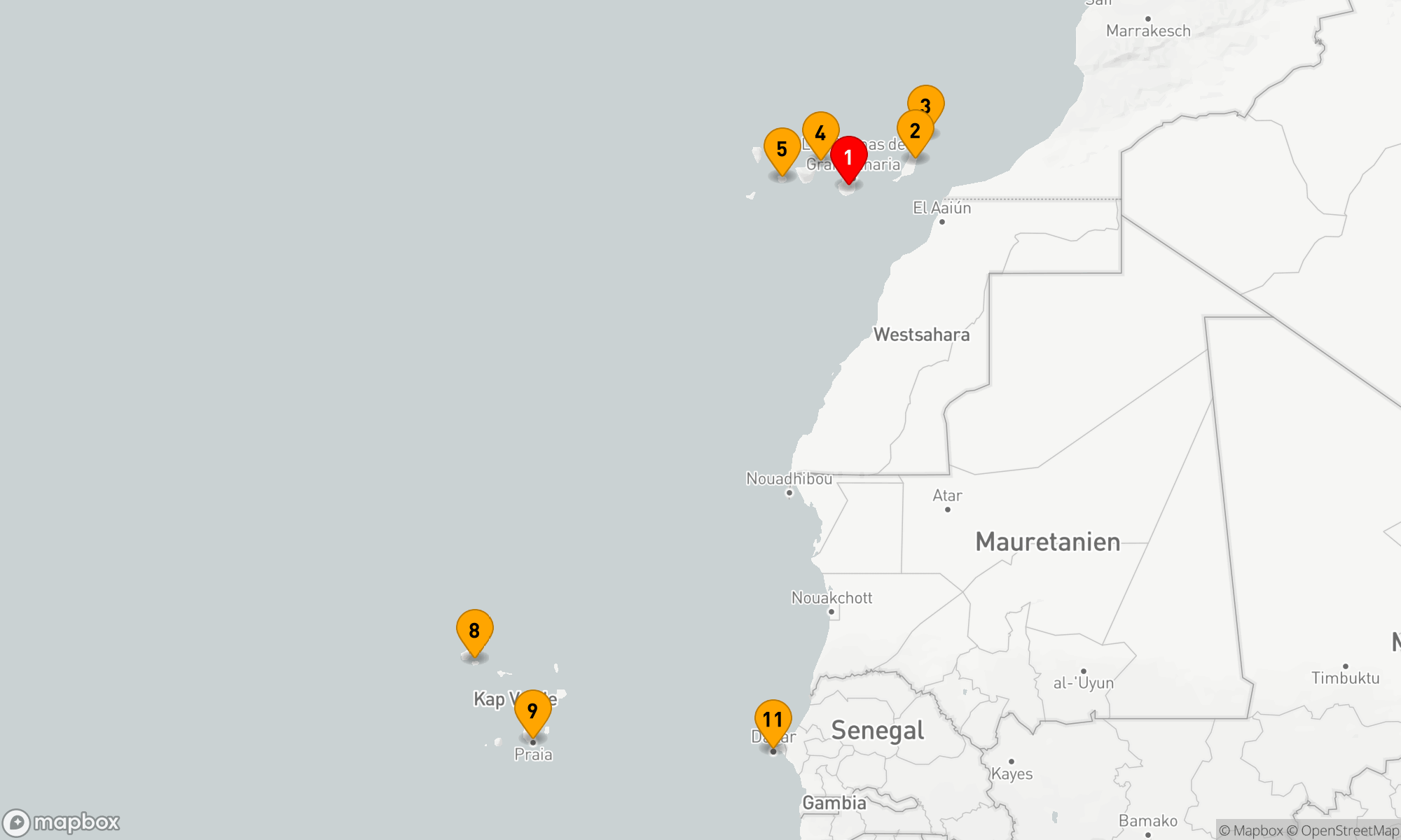Route 10 Nächte - Zwischen Vulkanen und Ozean,  von den Kanaren bis zu den Kapverden