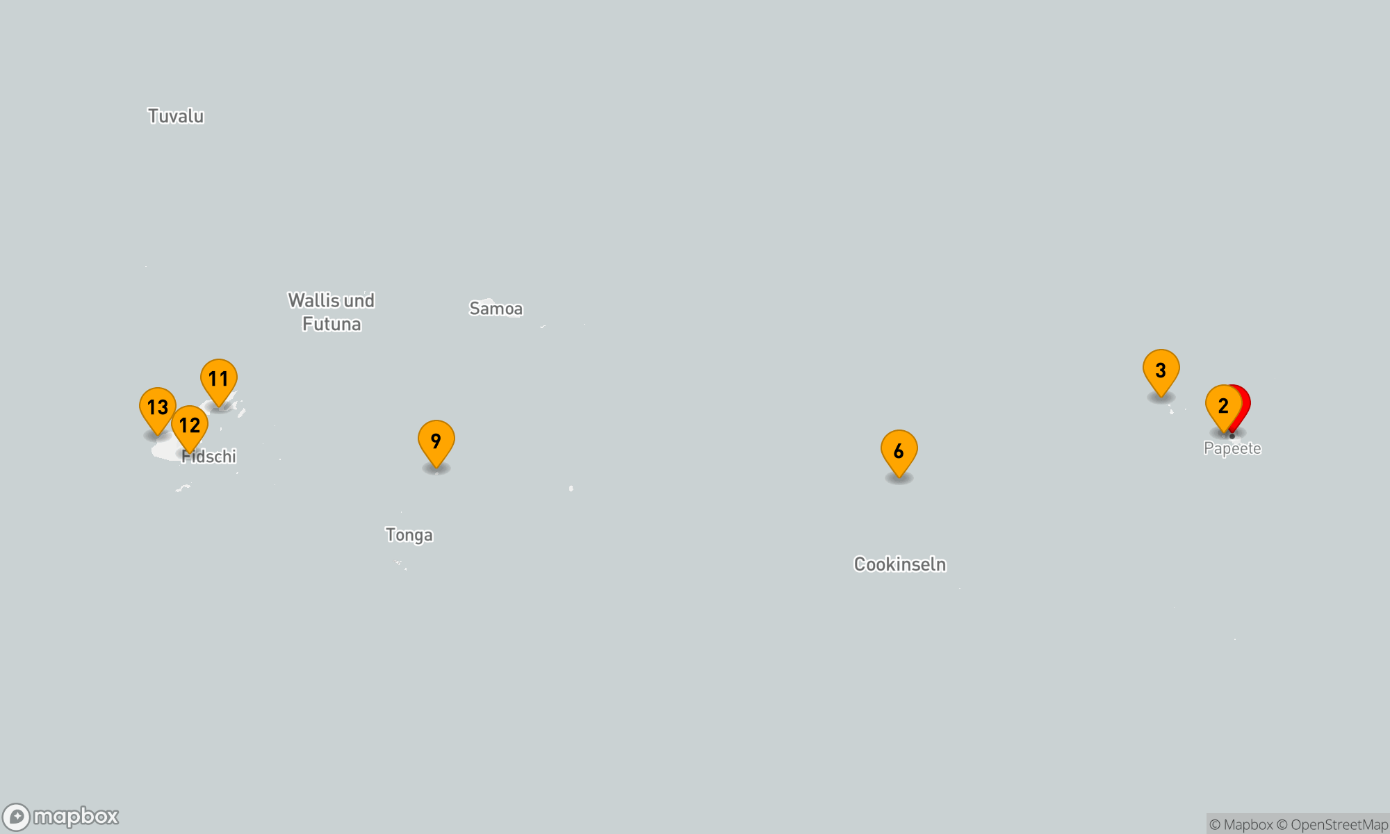 Route 13 Nächte - Inselparadiese und alte Kulturen im Südpazifik