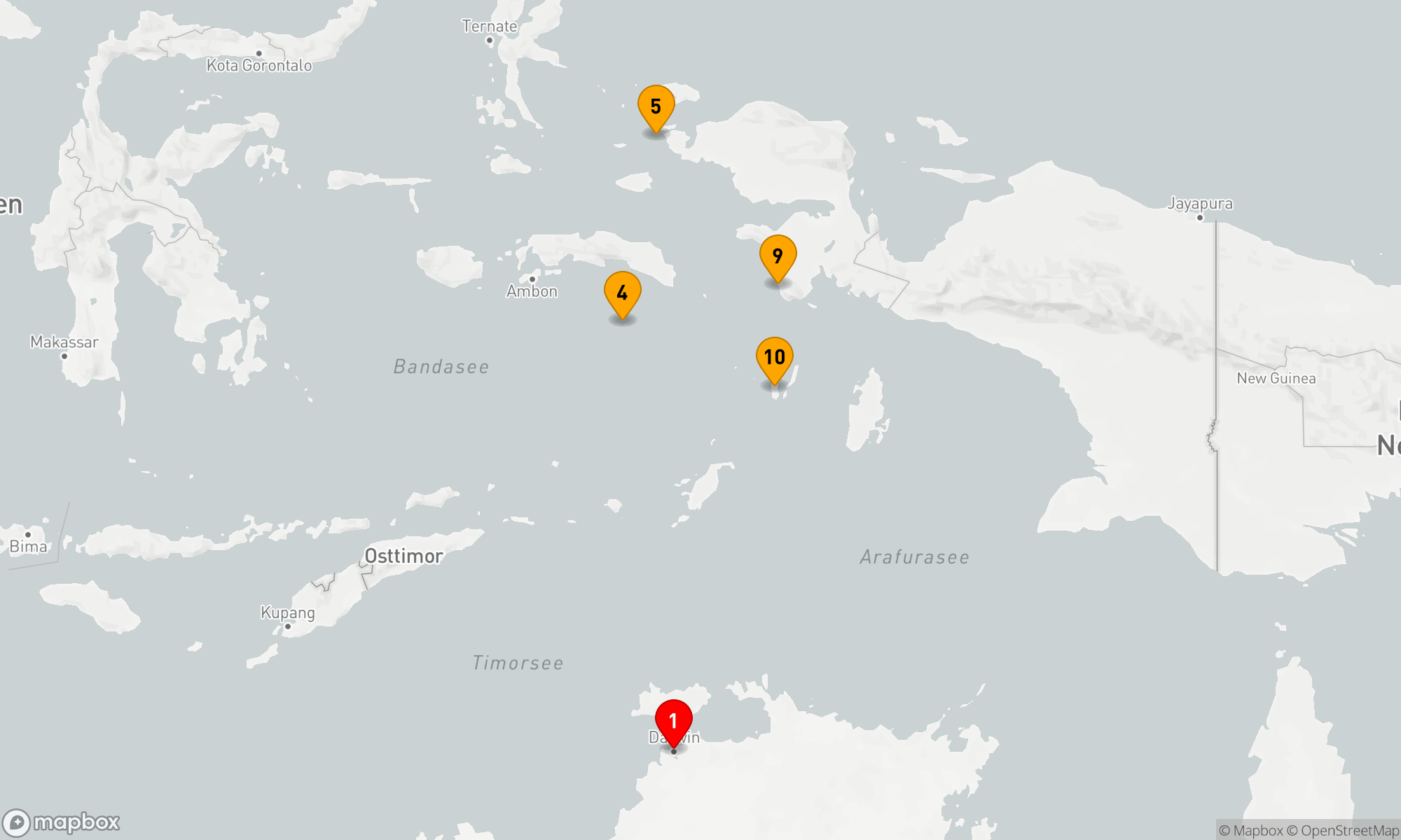 Route 11 Nächte - Raja Ampat und die Gewürzinseln