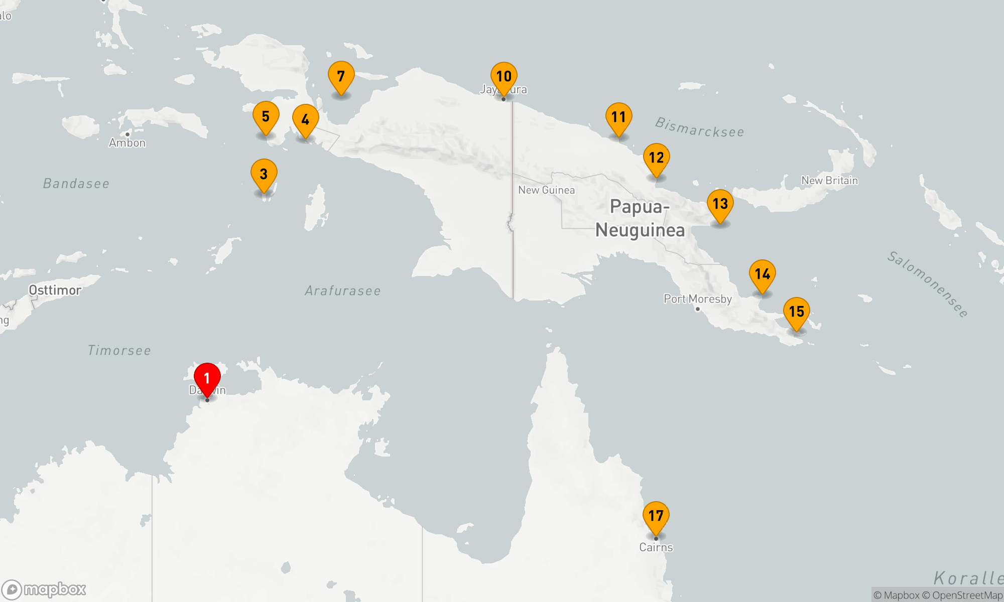 Route 16 Nächte - Abenteuer in Neuguinea