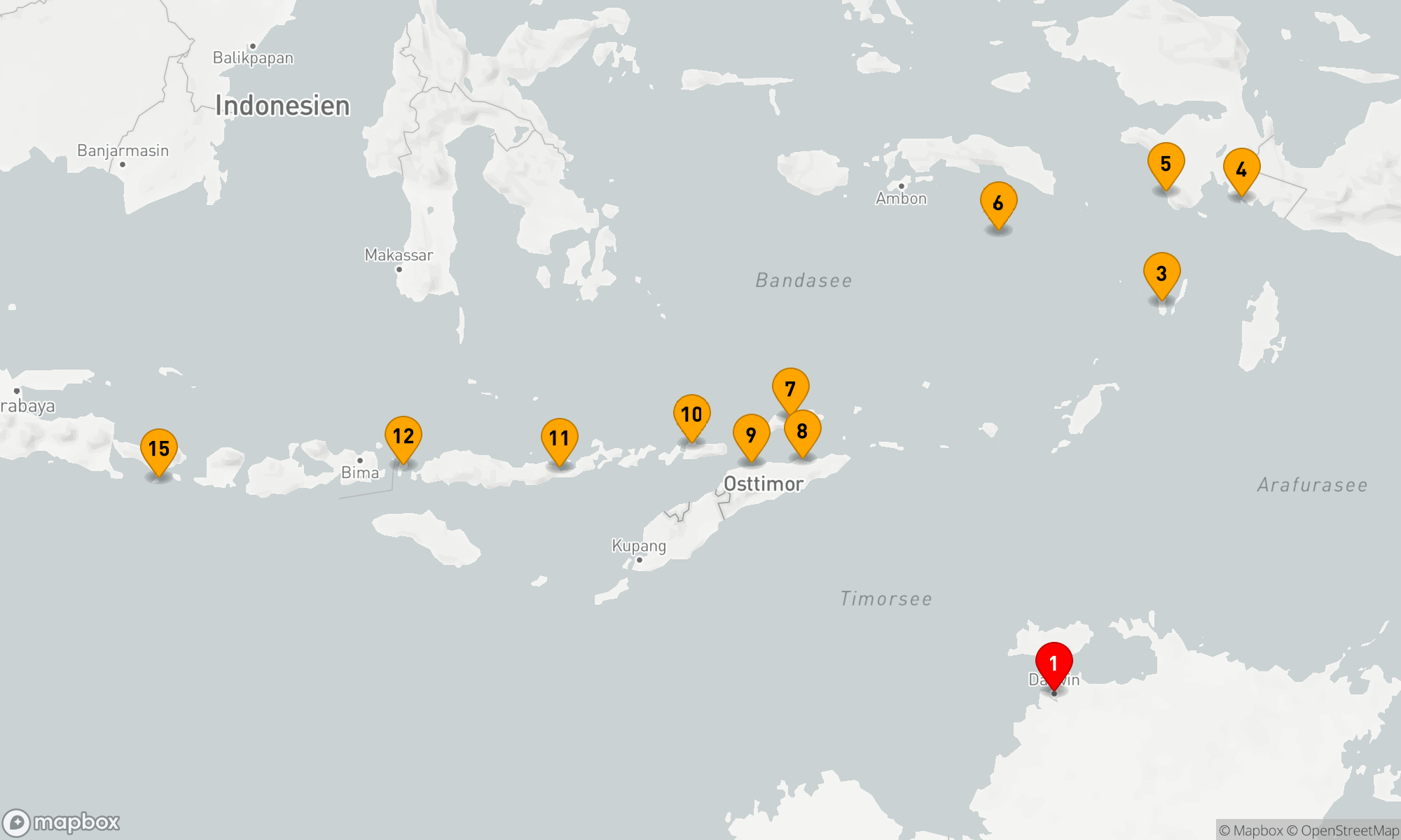Route 14 Nächte - Inselschätze von Indonesien und Osttimor