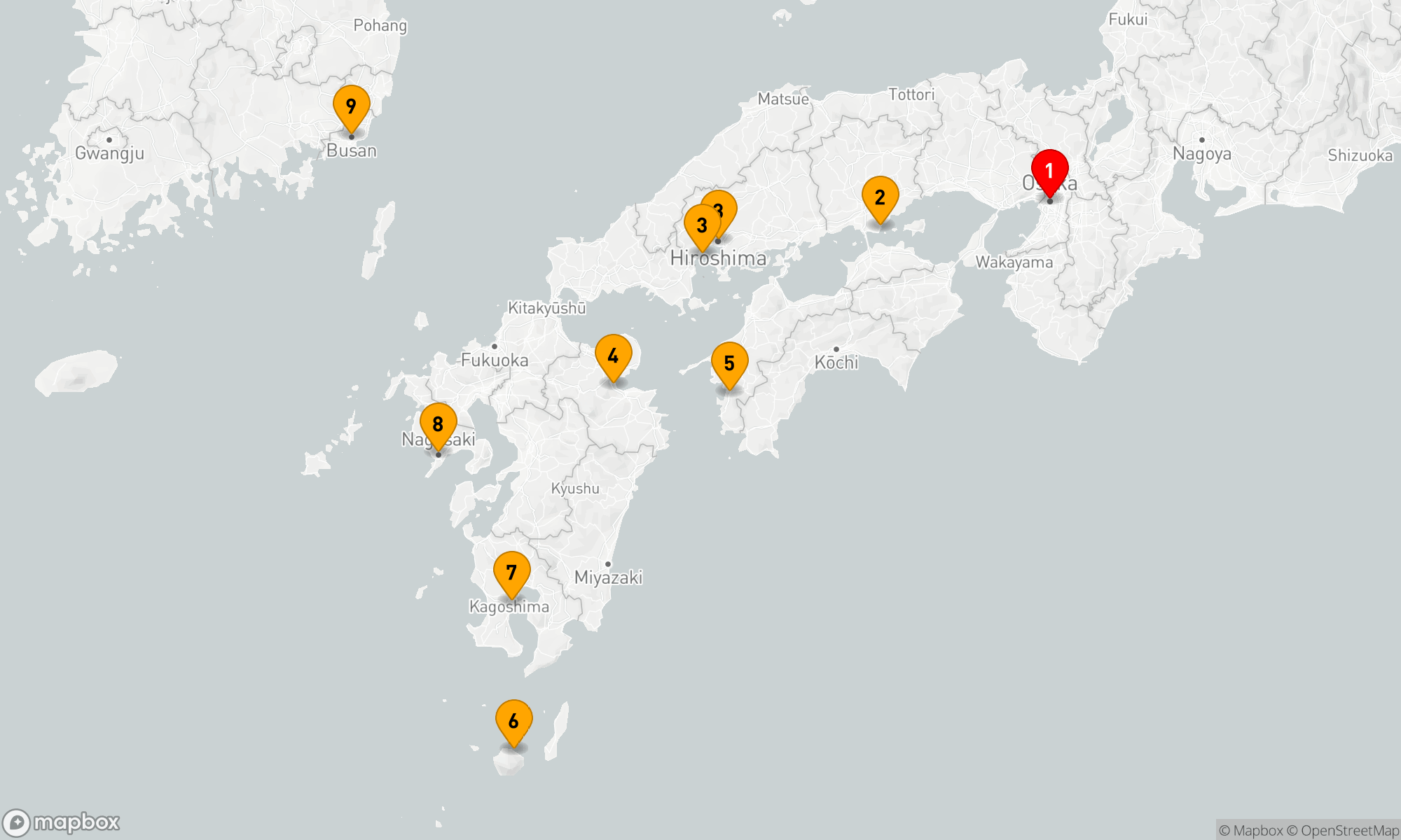 Route 8 Nächte - Japans Highlights