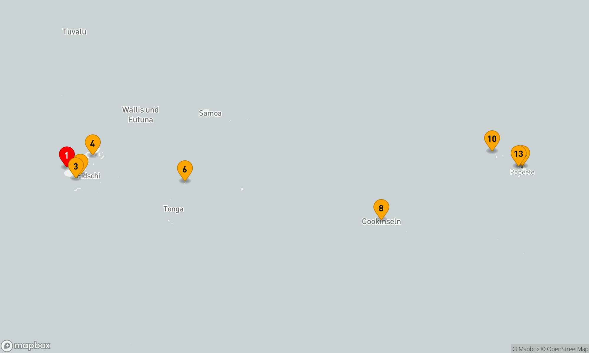 Route 14 Nächte - Archipele und alte Kulturen im Südpazifik