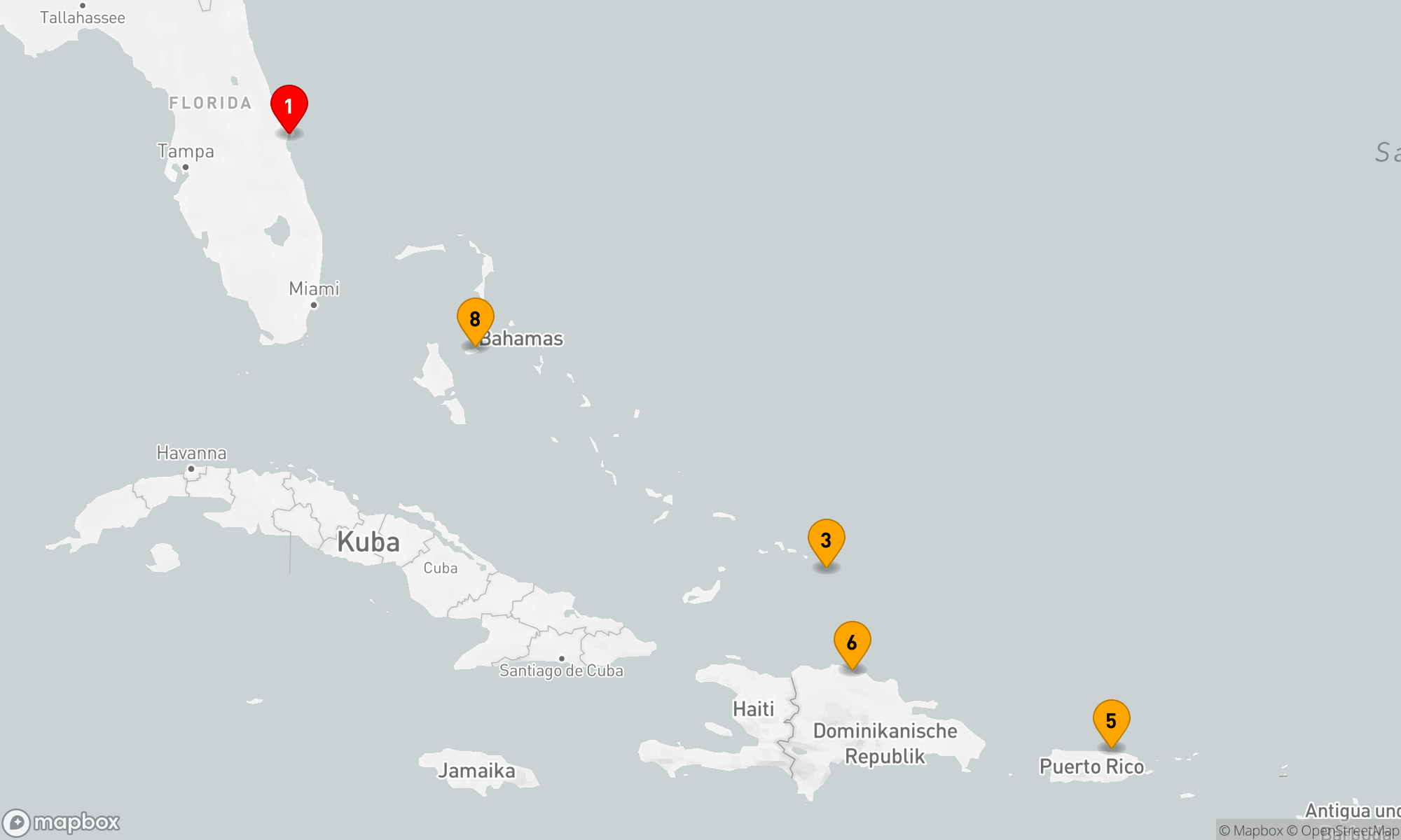 Route 8 Nächte - Östliche Karibik mit Puerto Rico Urlaub