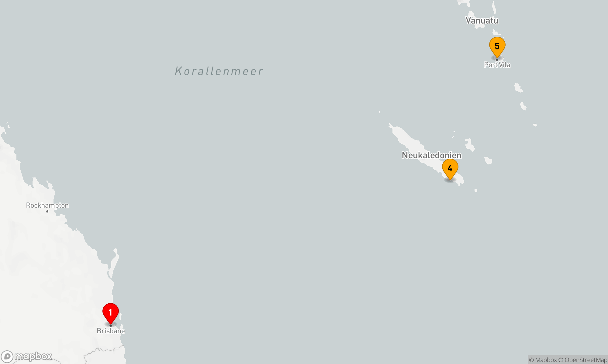 Route 7 Nächte - SÜDPAZIFIK-KREUZFAHRT