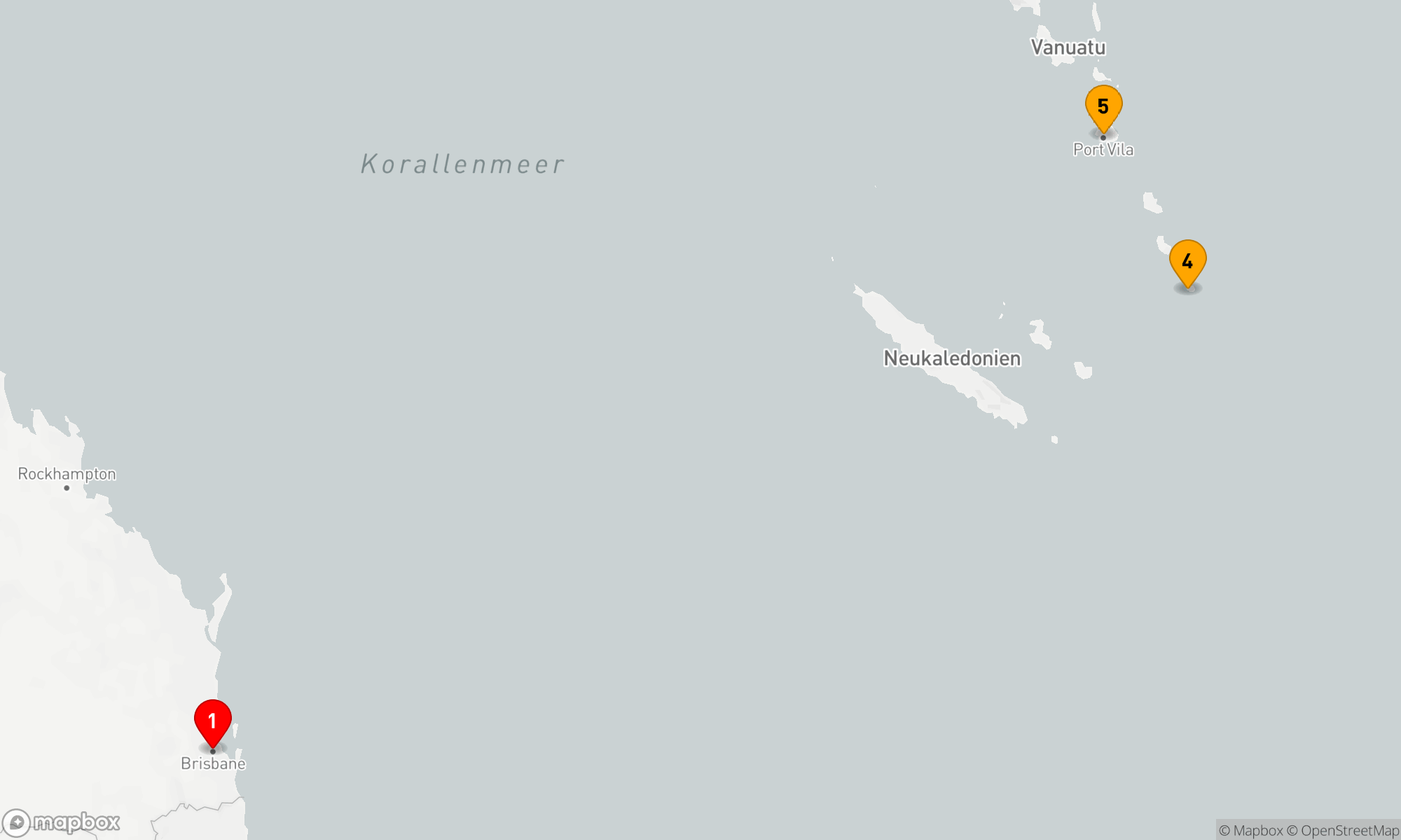 Route 7 Nächte - SÜDPAZIFIK-KREUZFAHRT