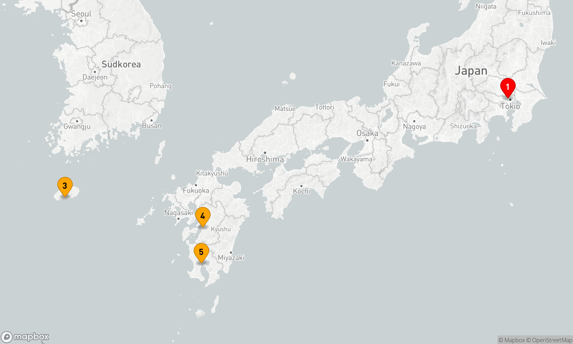 Route 6 Nächte - Japanische Inselträume