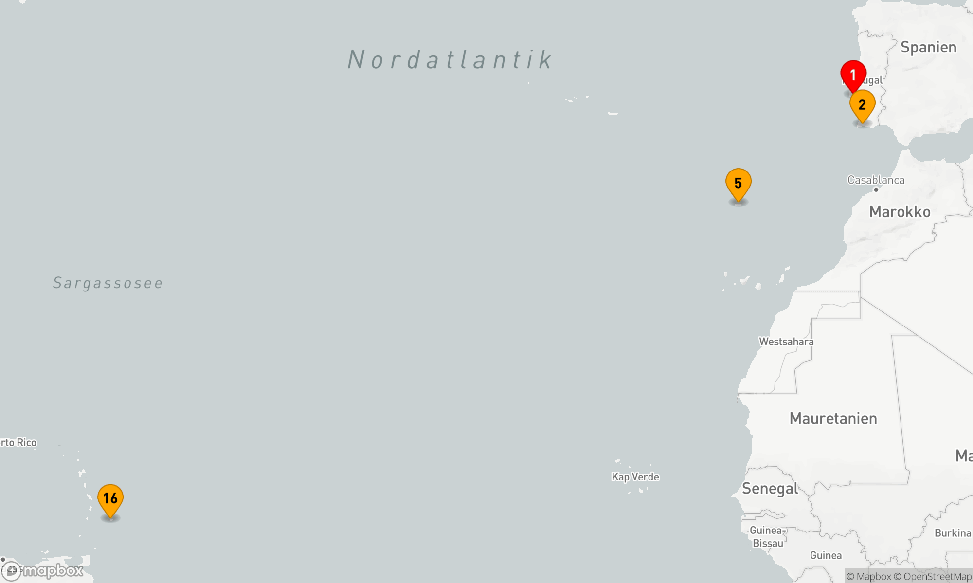 Route 15 Nächte - Westwärts