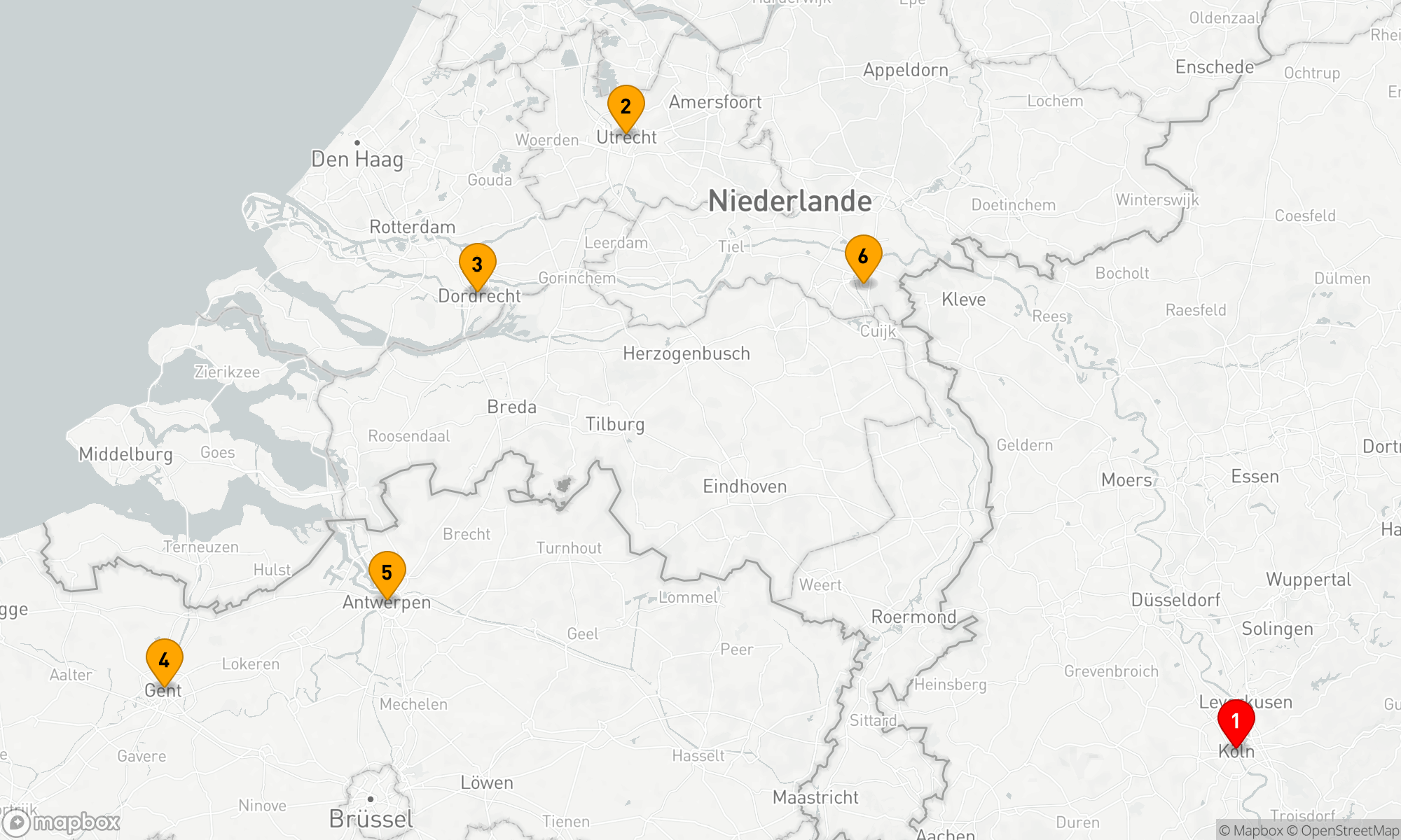 Route 6 Nächte - Neujahr in Holland und Belgien - 2026