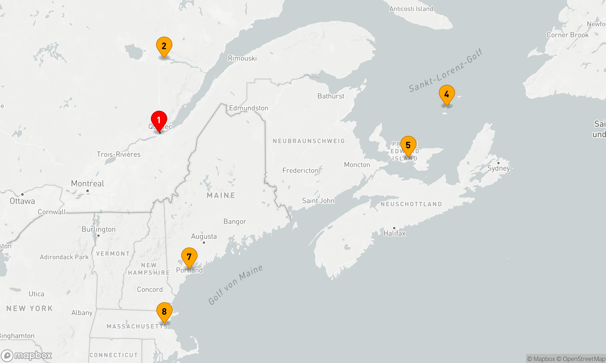 Route 7 Nächte - KANADA & NEW ENGLAND: UNESCO STÄTTEN & QUEBECOIS NÄCHTE