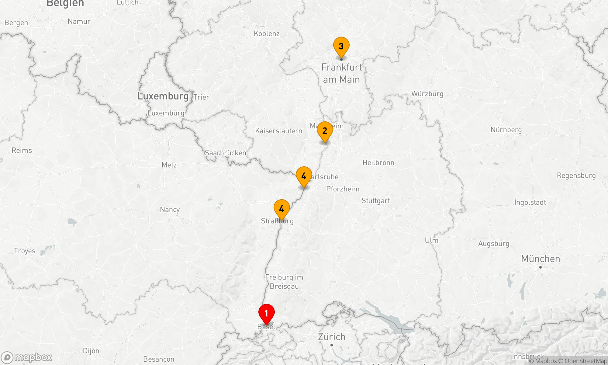 Route 4 Nächte - Glitzernder Advent an Rhein und Main