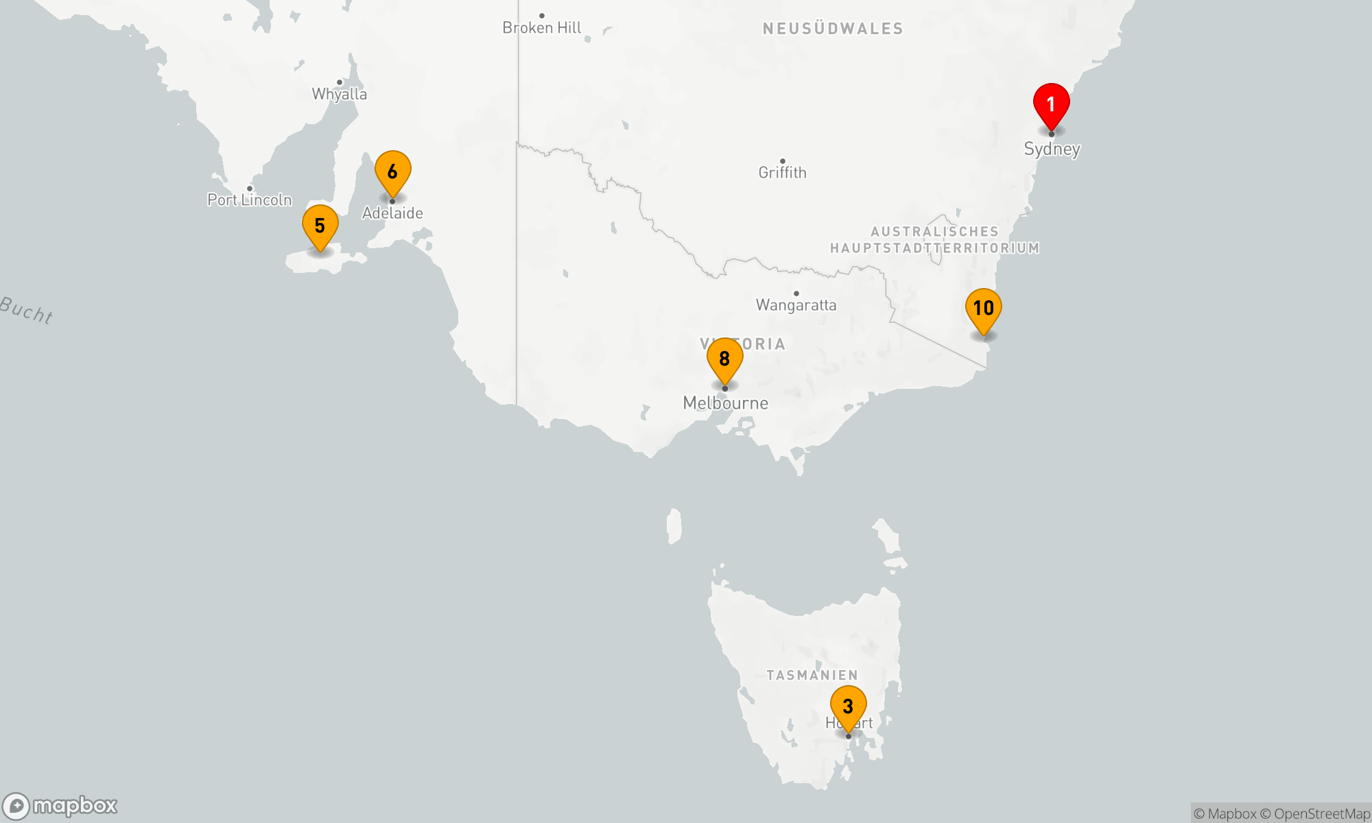 Route 10 Nächte - AUSTRALIEN WEIN & TASMANIEN
