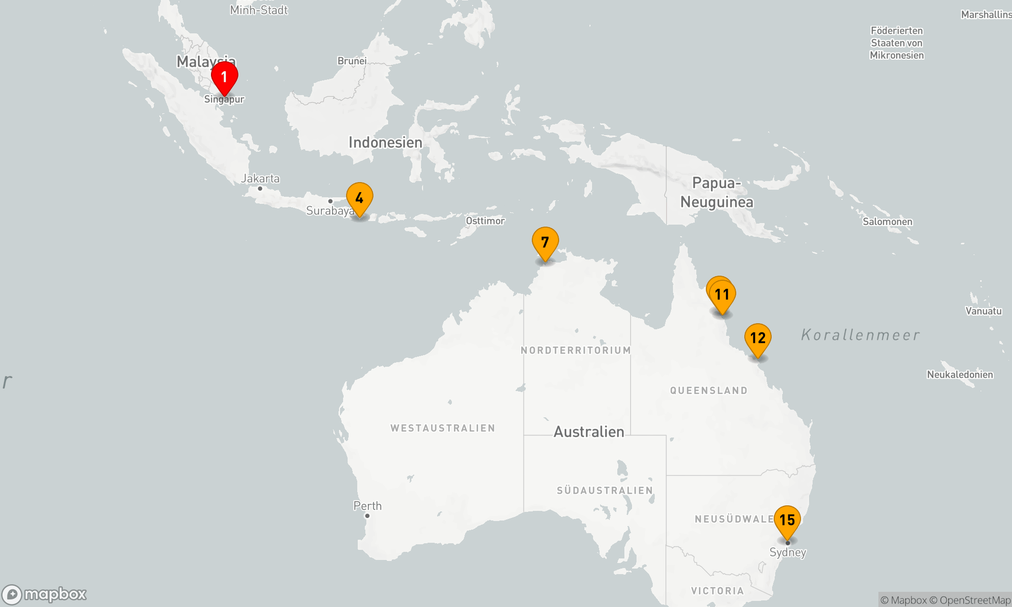Route 14 Nächte - AUSTRALIEN KREUZFAHRT