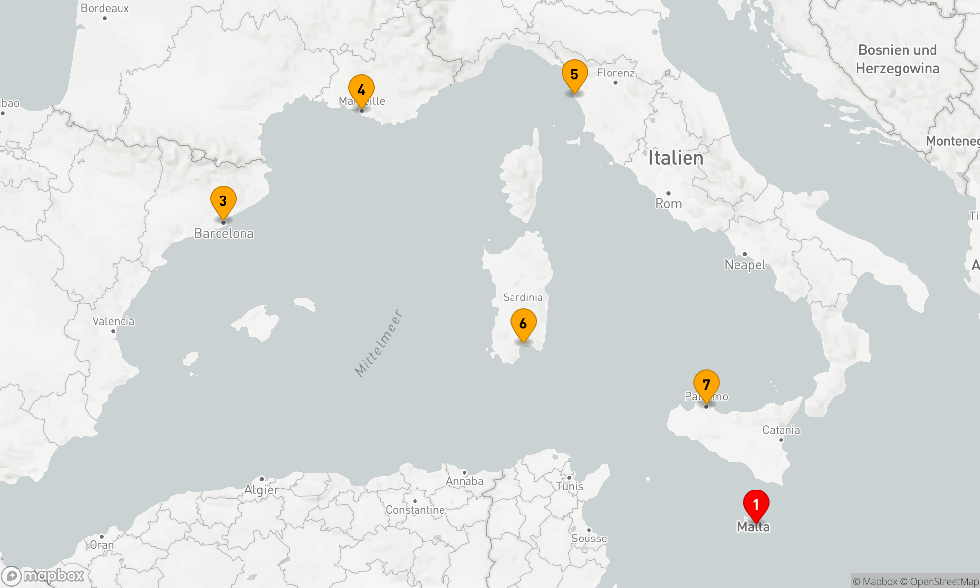 Route 7 Nächte - Mediterrane Entdeckungsreise