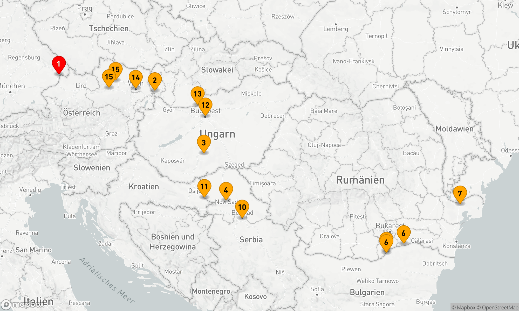 Route 15 Nächte - Donaugeflüster