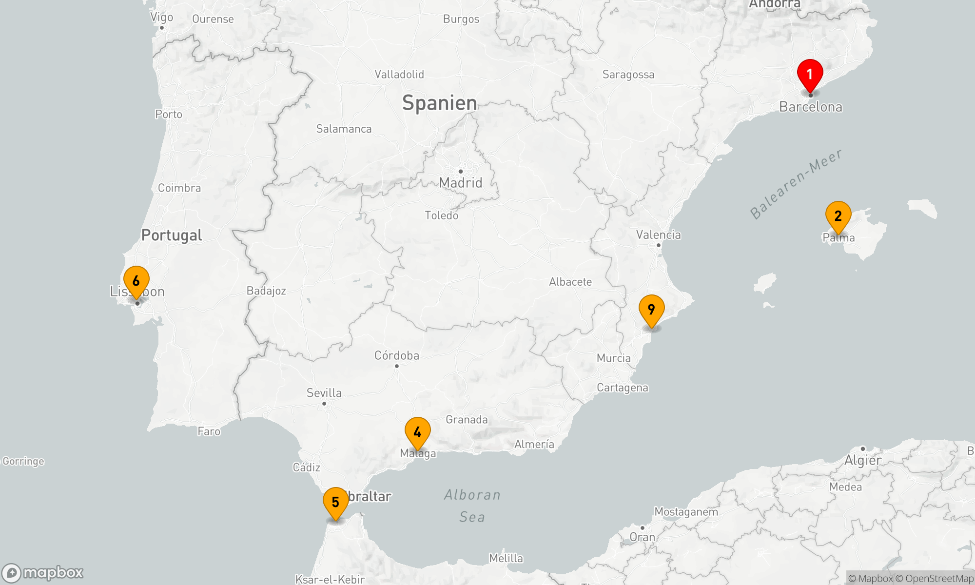 Route 9 Nächte - Mediterrane Entdeckungsreise ab Barcelona