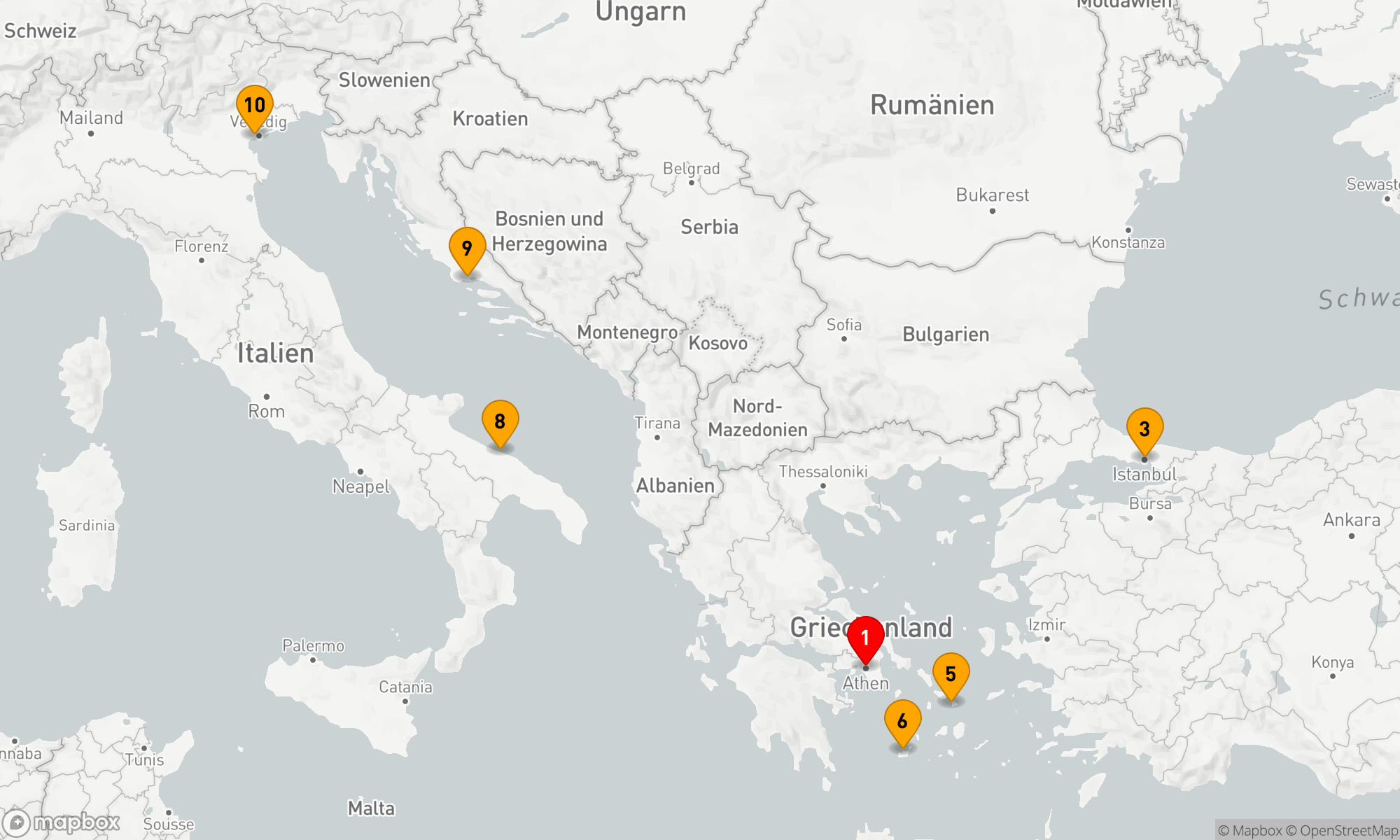 Route 9 Nächte - Von der Ägäis zur Adria: Eine Reise durch Geschichte und Kultur