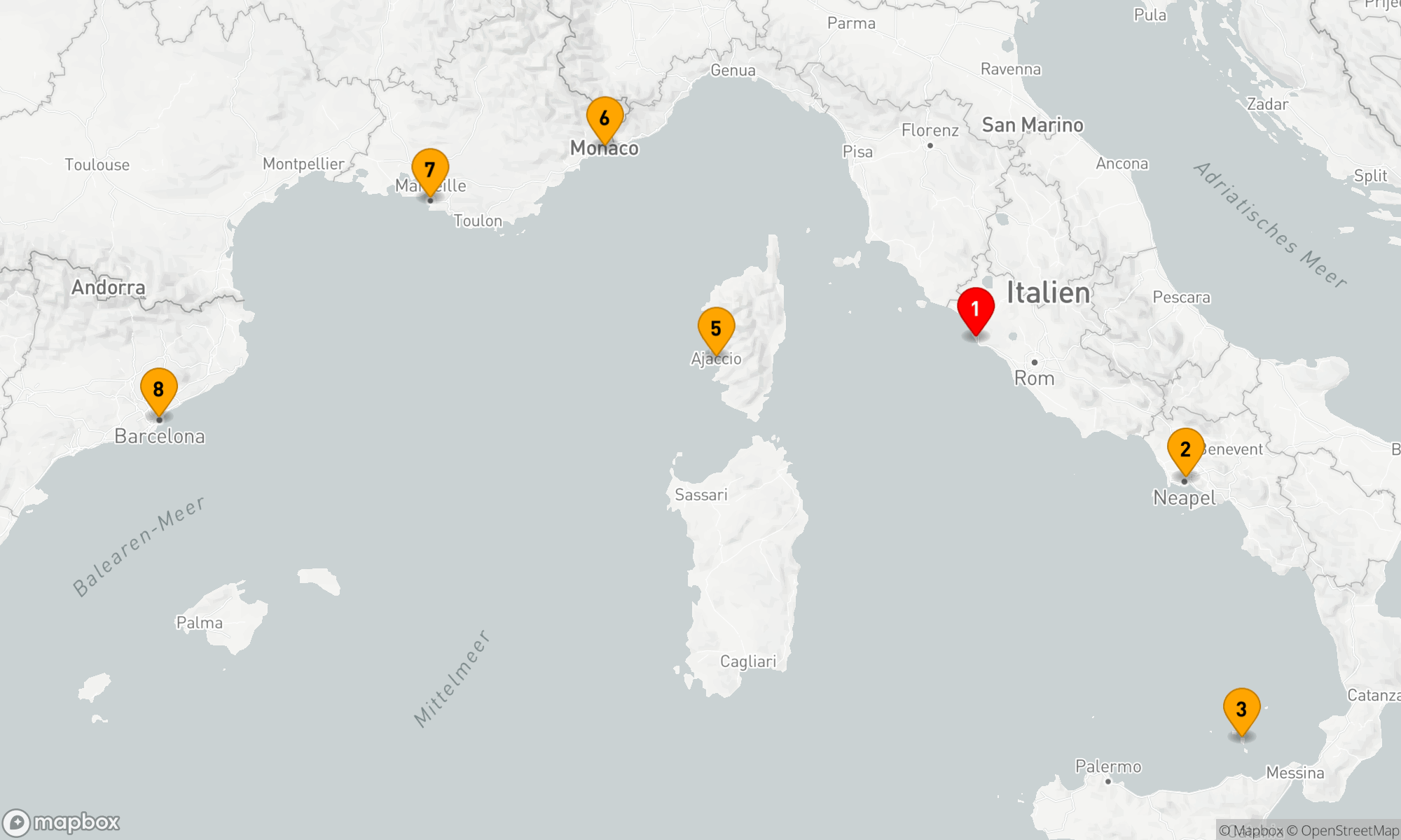 Route 7 Nächte - Mediterrane Entdeckungsreise