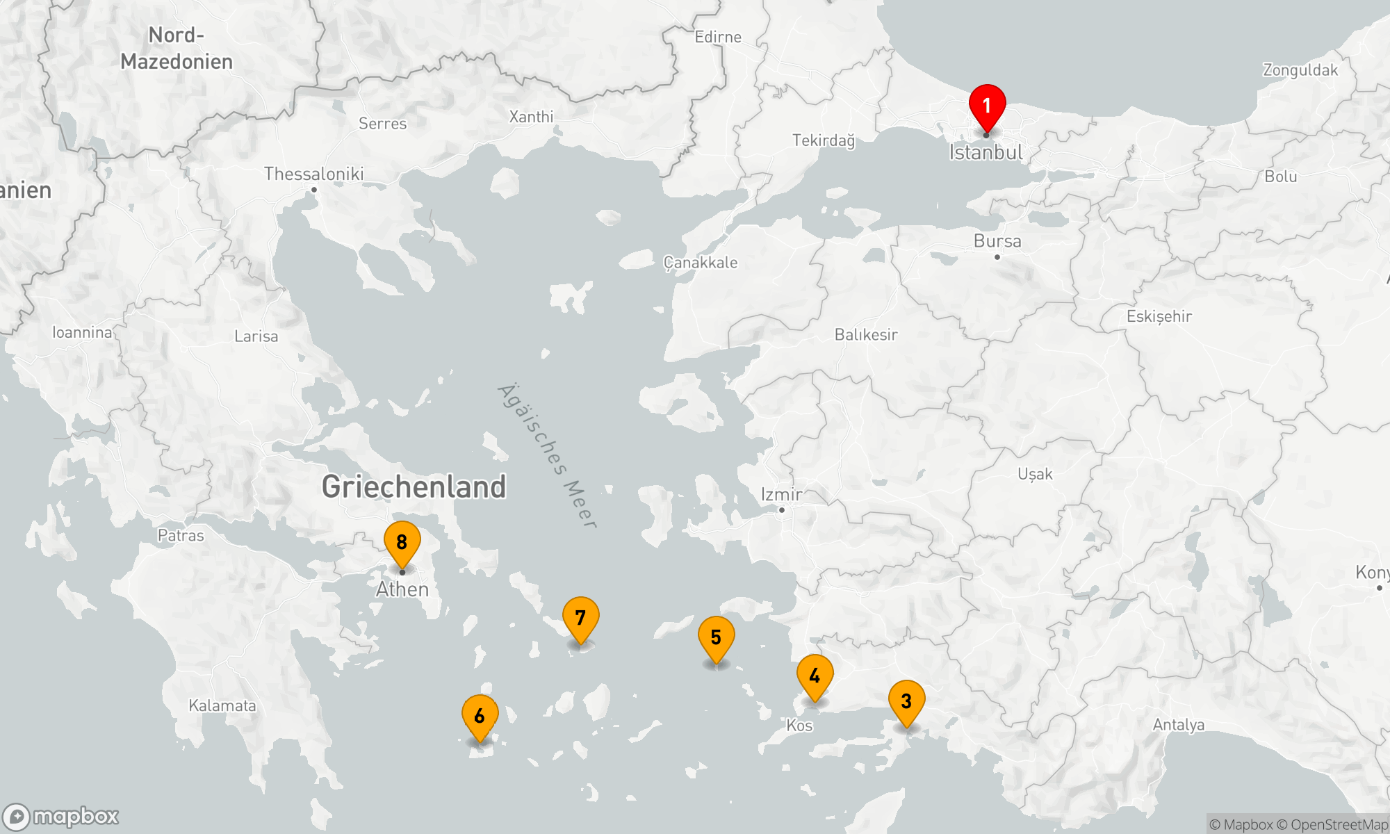 Route 7 Nächte - Ägäische Entdeckungsreise