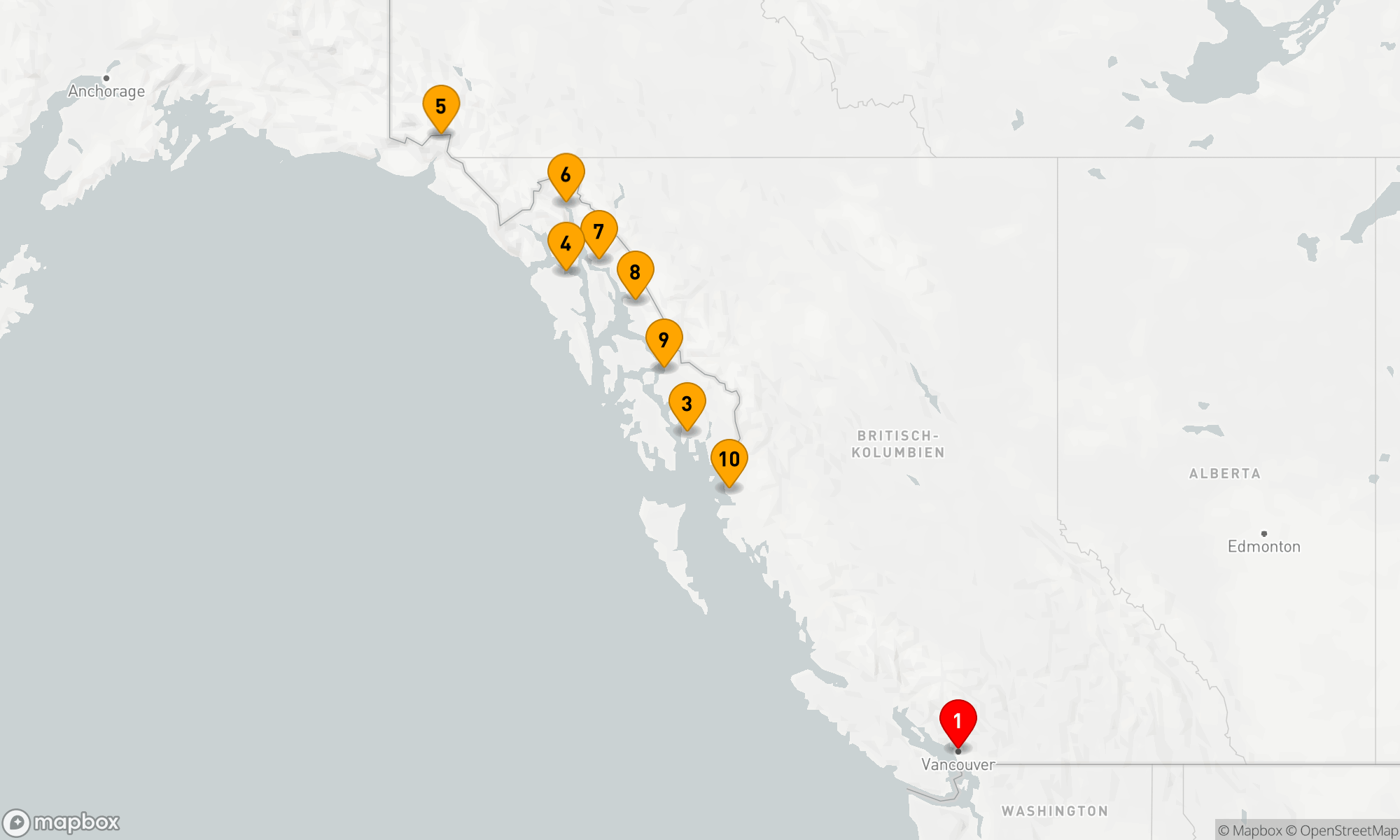 Route 11 Nächte - Zauberhaftes Pazifikabenteuer 