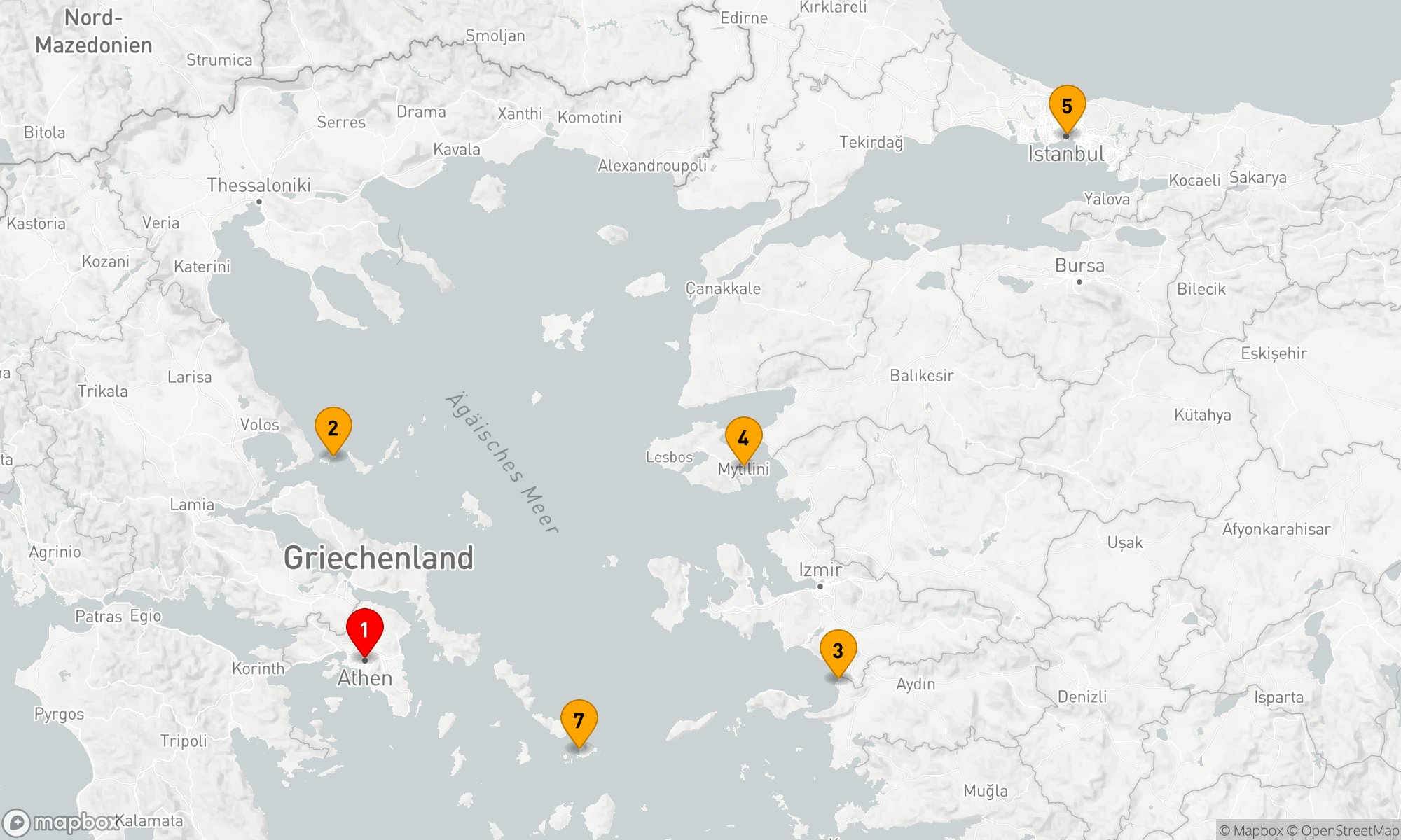 Route 7 Nächte - Ägäische Entdeckungsreise