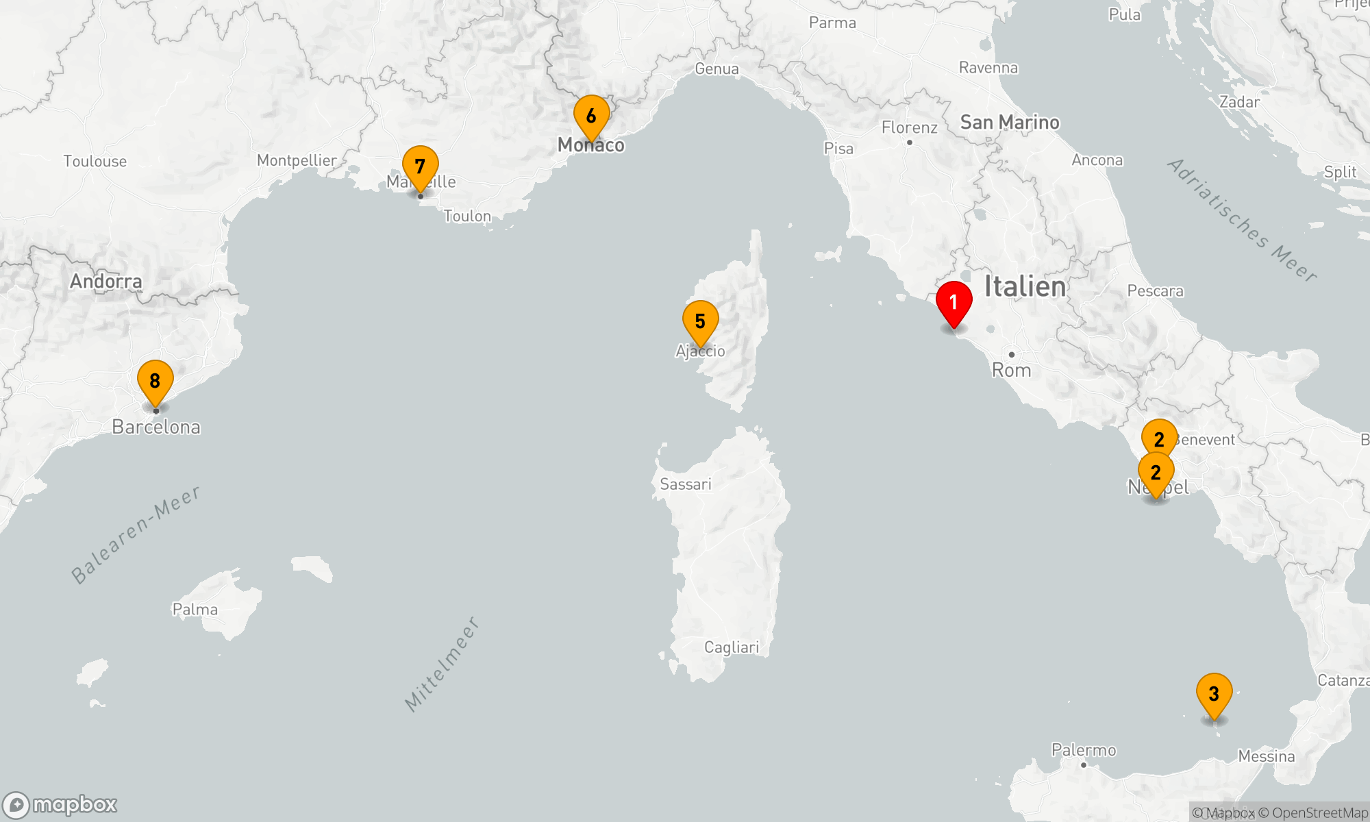 Route 7 Nächte - Mediterrane Meisterwerke: Kultur und Küstenzauber