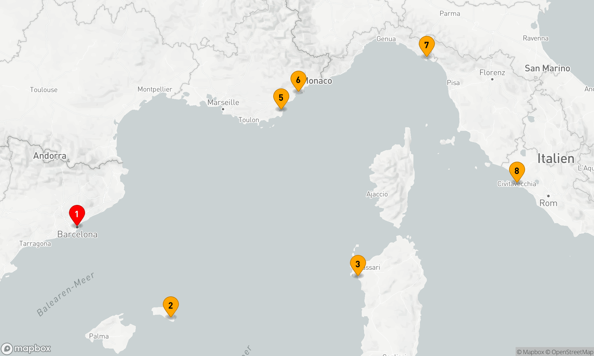 Route 7 Nächte - Mediterrane Entdeckungsreise von Küste zu Küste