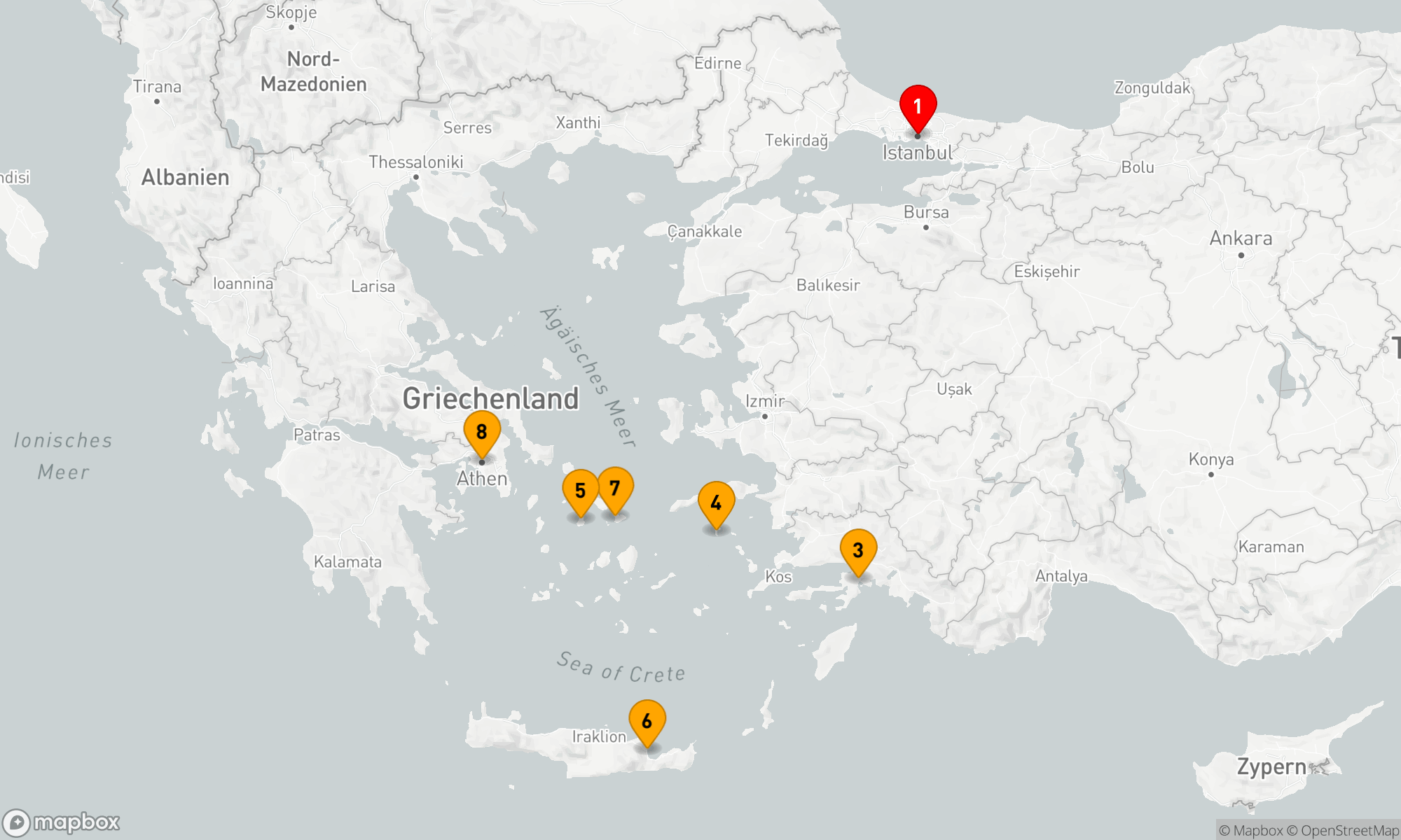 Route 7 Nächte - Ägäische Entdeckungsreise