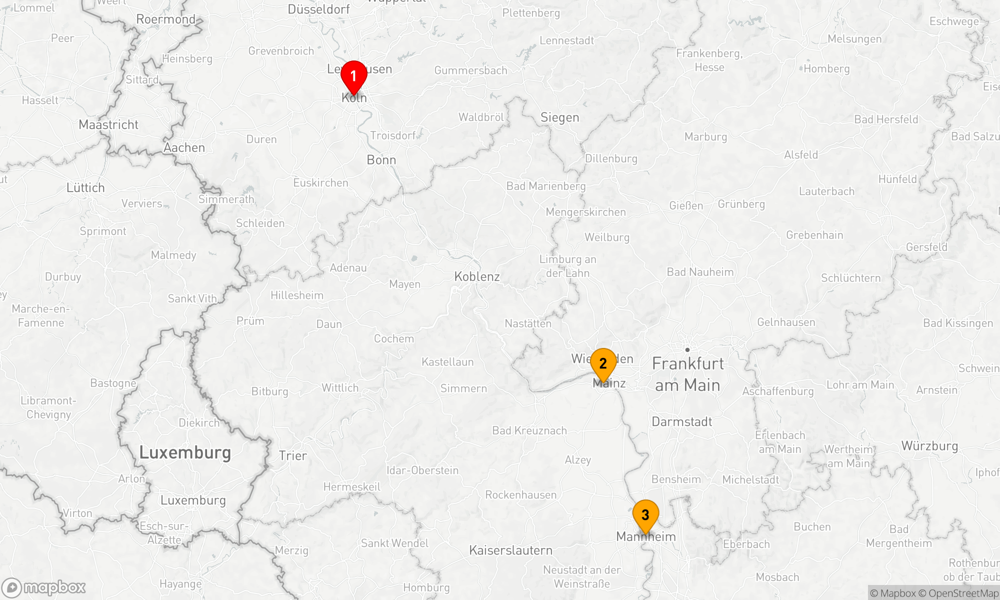 Route 3 Nächte - Adventszeit am Rhein