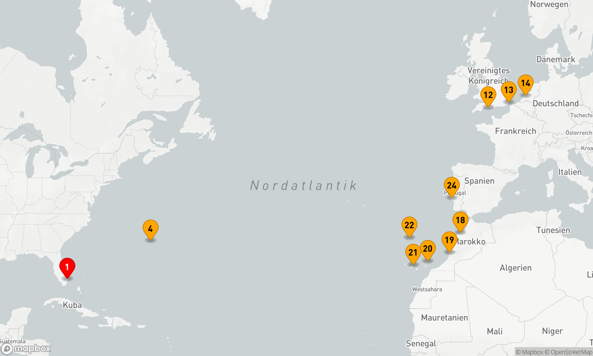 Route 27 Nächte - KANARISCHE INSELÜBERQUERUNG MIT MAROKKO & MADEIRA