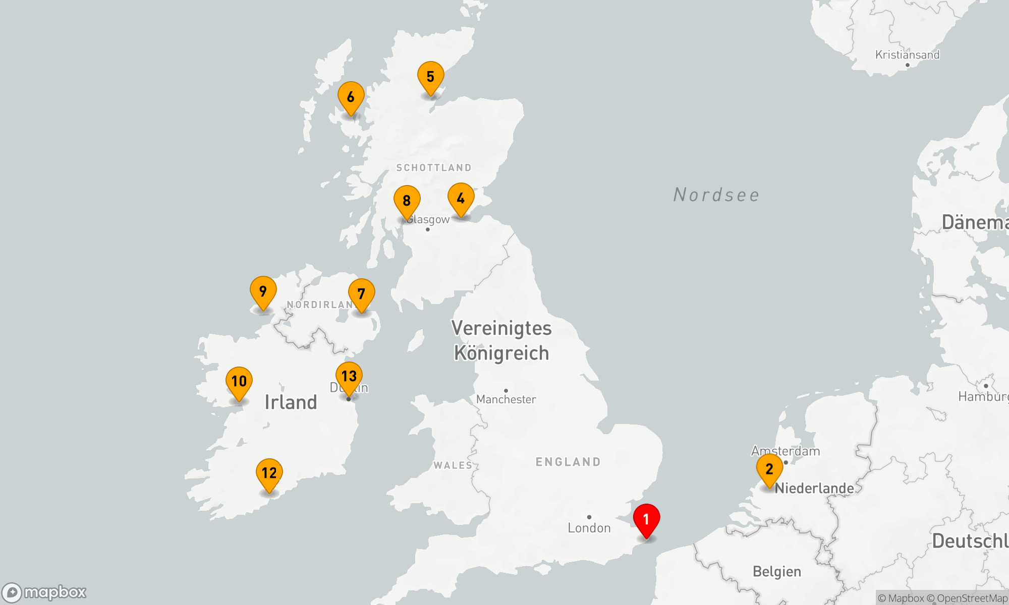 Route 14 Nächte - WILDE BRITISCHE INSELN: BELFAST MIT HISTORY CHANNEL