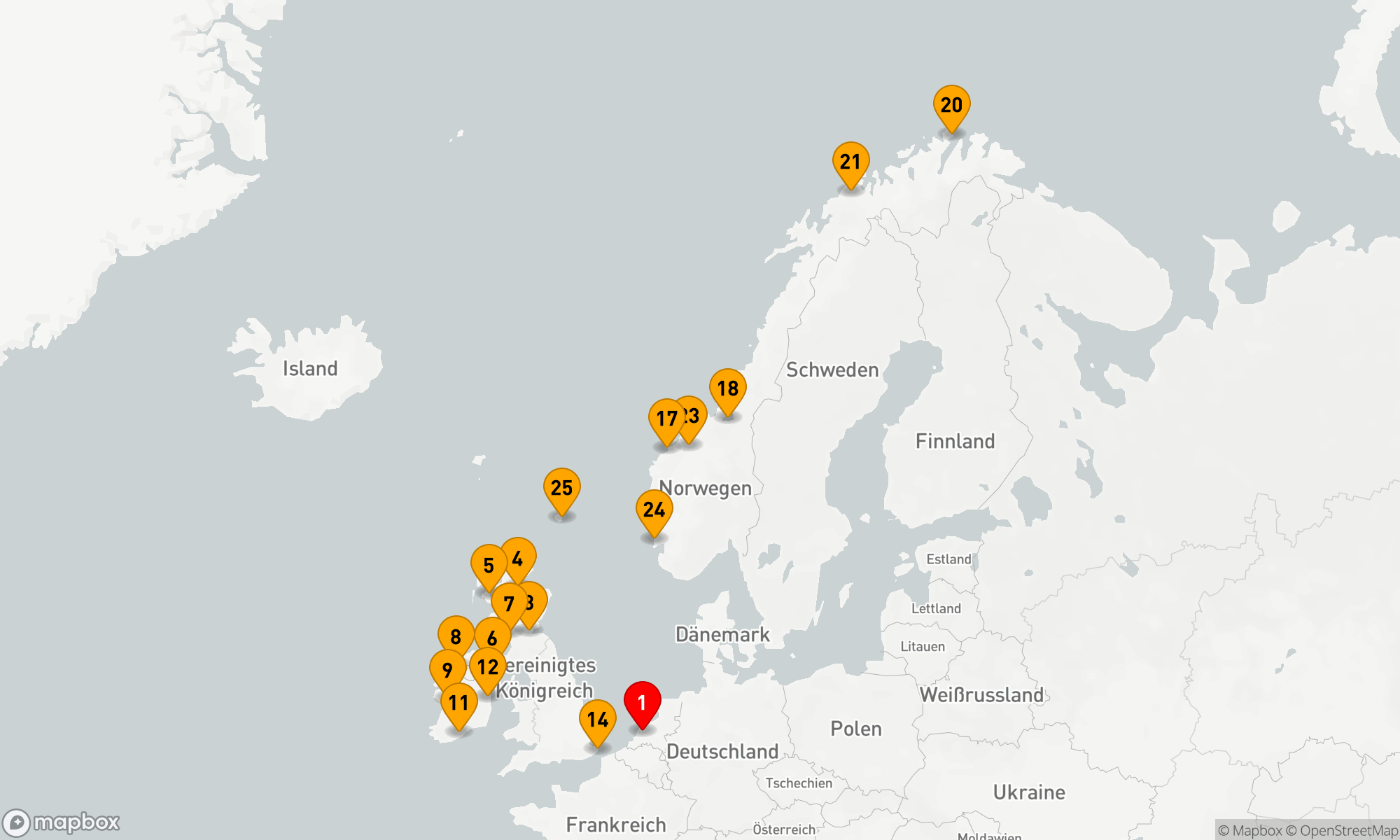 Route 28 Nächte - BRITISCHE INSELN & ARKTISCHE SONNENWENDE MIT HISTORY CHANNEL