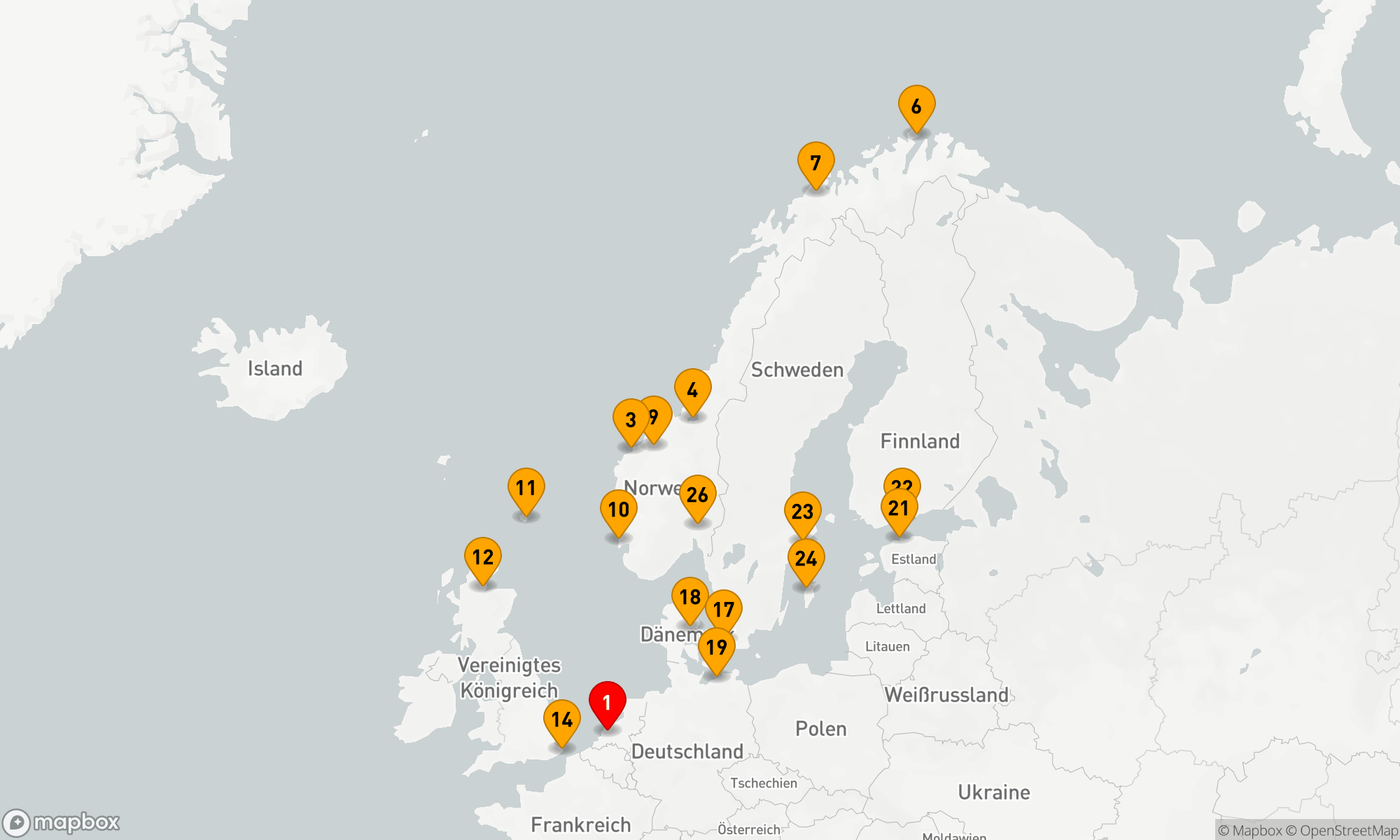 Route 28 Nächte - ARKTISCHE SONNENWENDE & HAUPTSTÄDTE MIT HISTORY CHANNEL