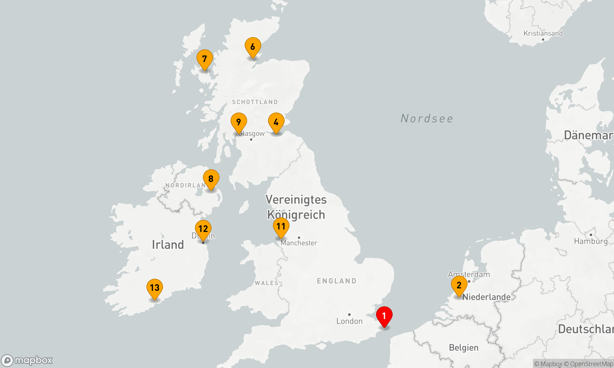 Route 14 Nächte - WILDE BRITISCHE INSELN: GROSSBRITANNIEN & IRLAND MIT HISTORY CHANNEL