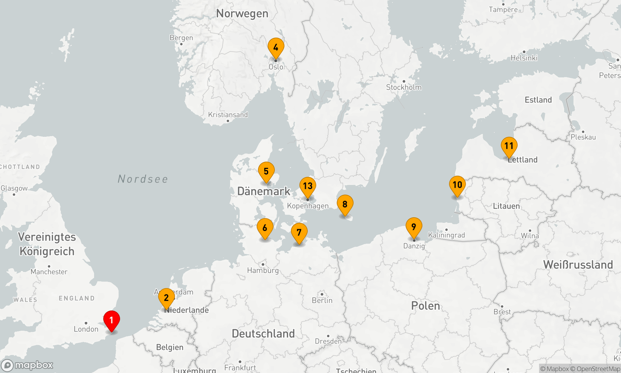 Route 14 Nächte - BALTISCHE HAUPTSTÄDTE & BERLINER OKTOBERFEST