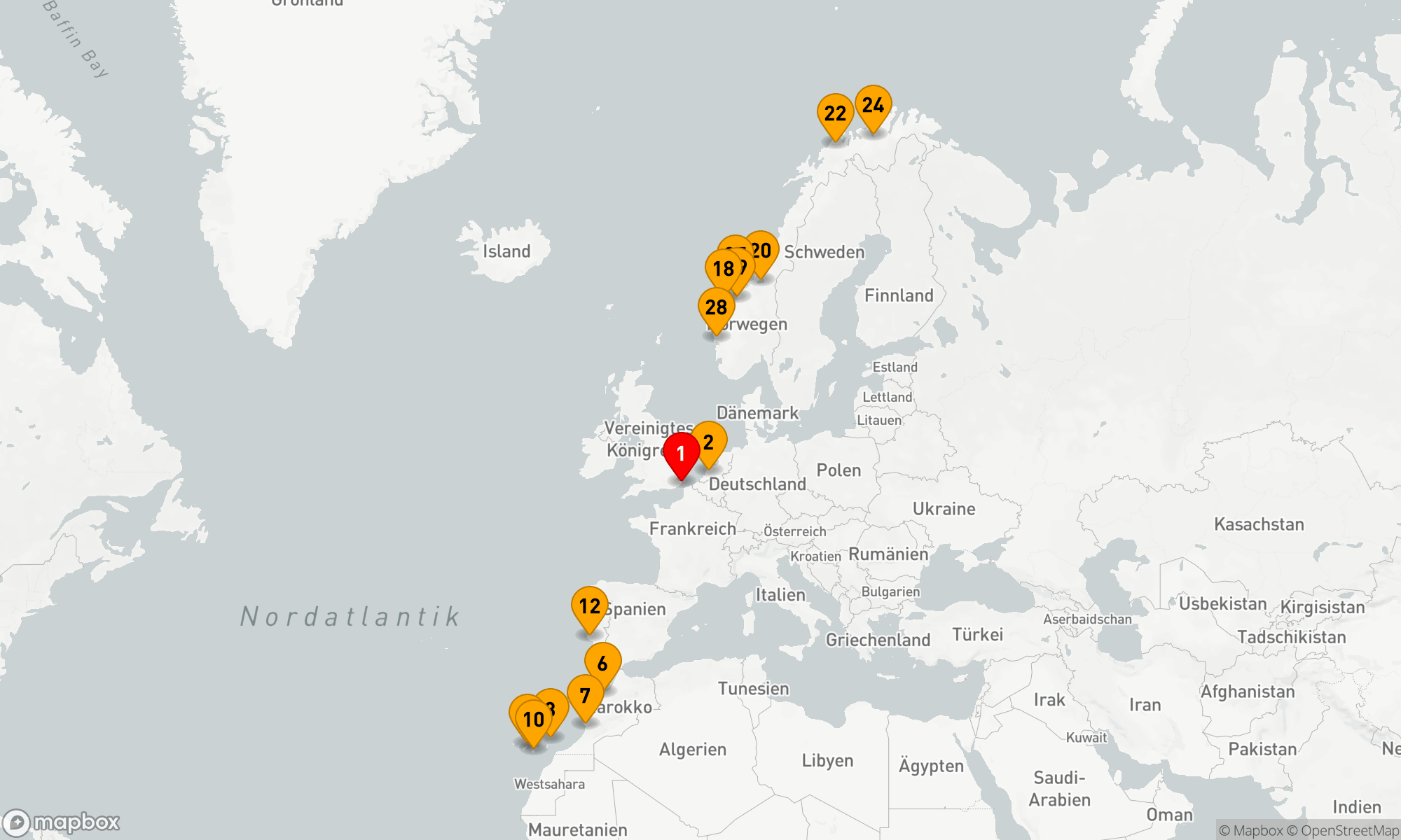 Route 29 Nächte - KANARISCHE INSELN & NORDLICHTER: LAS PALMAS
