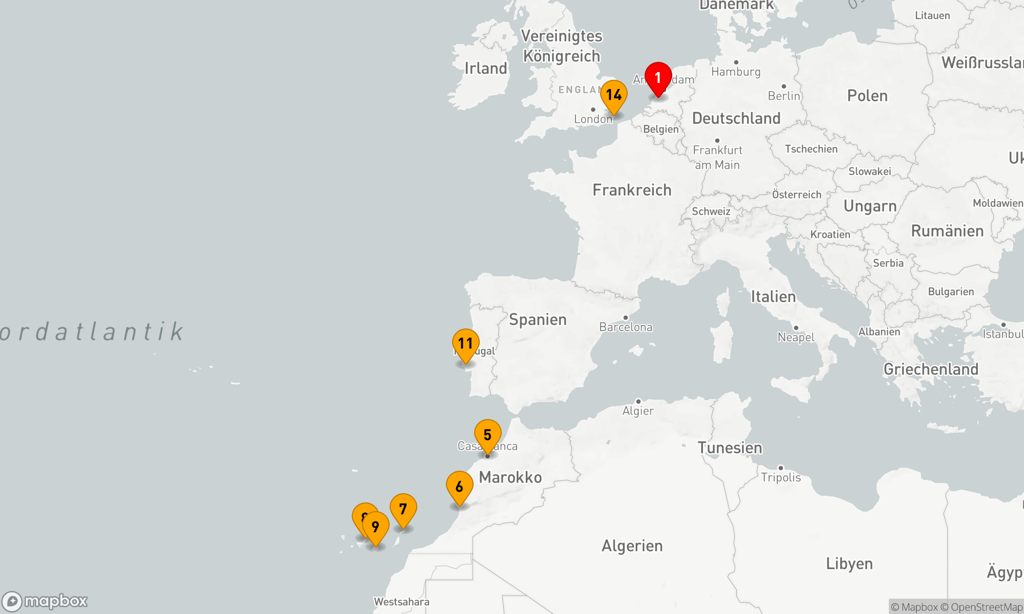 Route 14 Nächte - KANARISCHE INSELVERZAUBERUNG MIT MAROKKO & LAS PALMAS