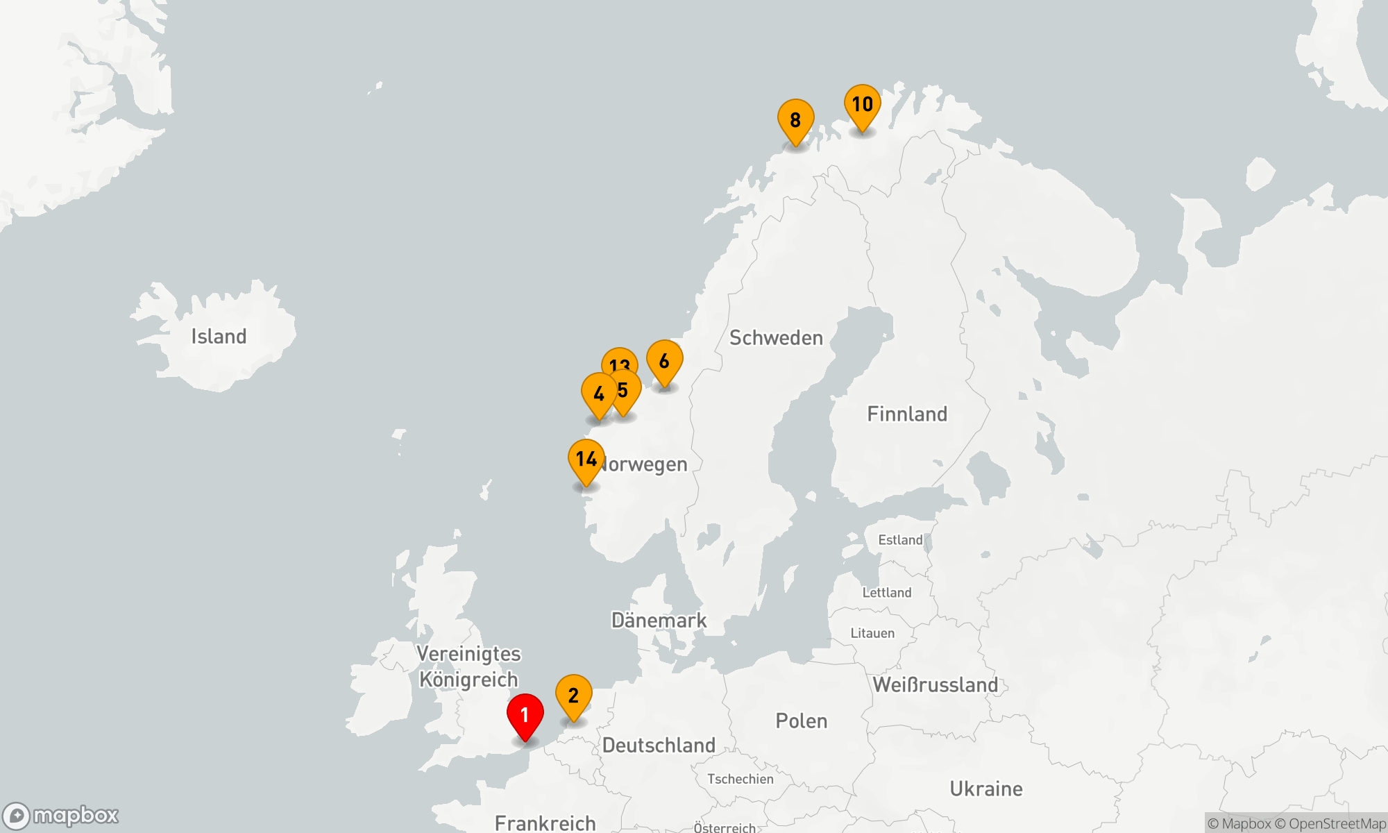 Route 15 Nächte - POLARKREIS & NORDLICHT MIT HISTORY CHANNEL