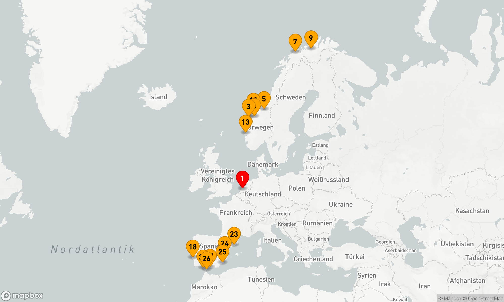 Route 29 Nächte - NORDLICHTER & WESTLICHES MITTELMEER: LISSABON