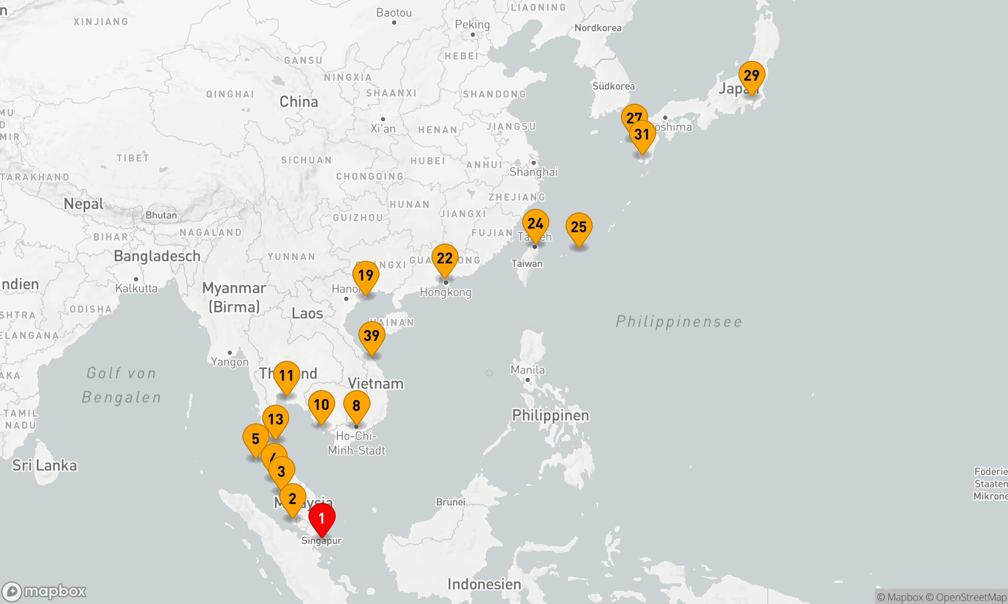 Route 42 Nächte - Großes Abenteuer Japan & Südostasien